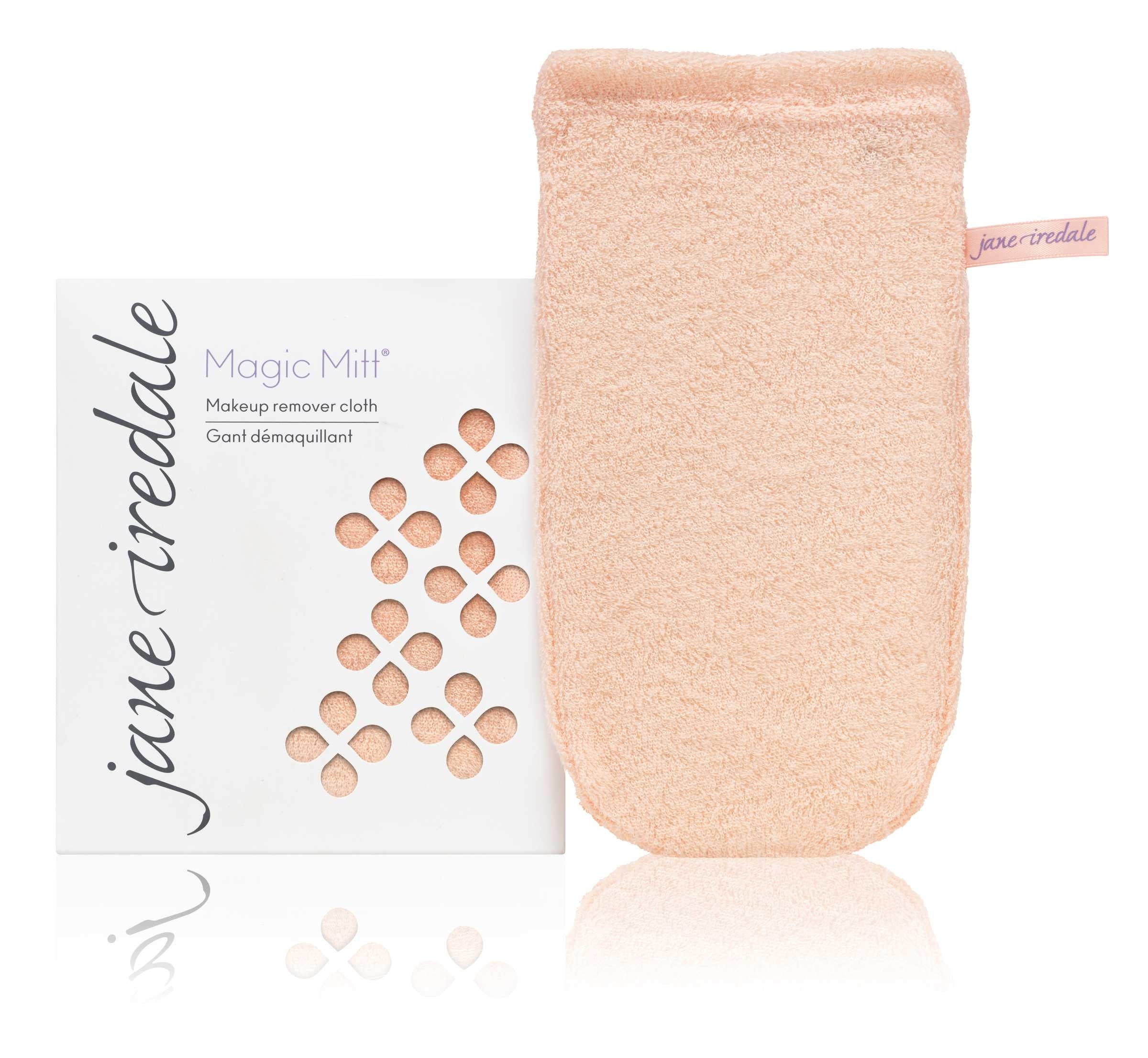Jane Iredale Magic Mitt - Makeup Remover Mitt for Gentle Cleansing & Exfoliation | Vegan & Reusable | Perfect for Travel, Gym & Sensitive Skin Care