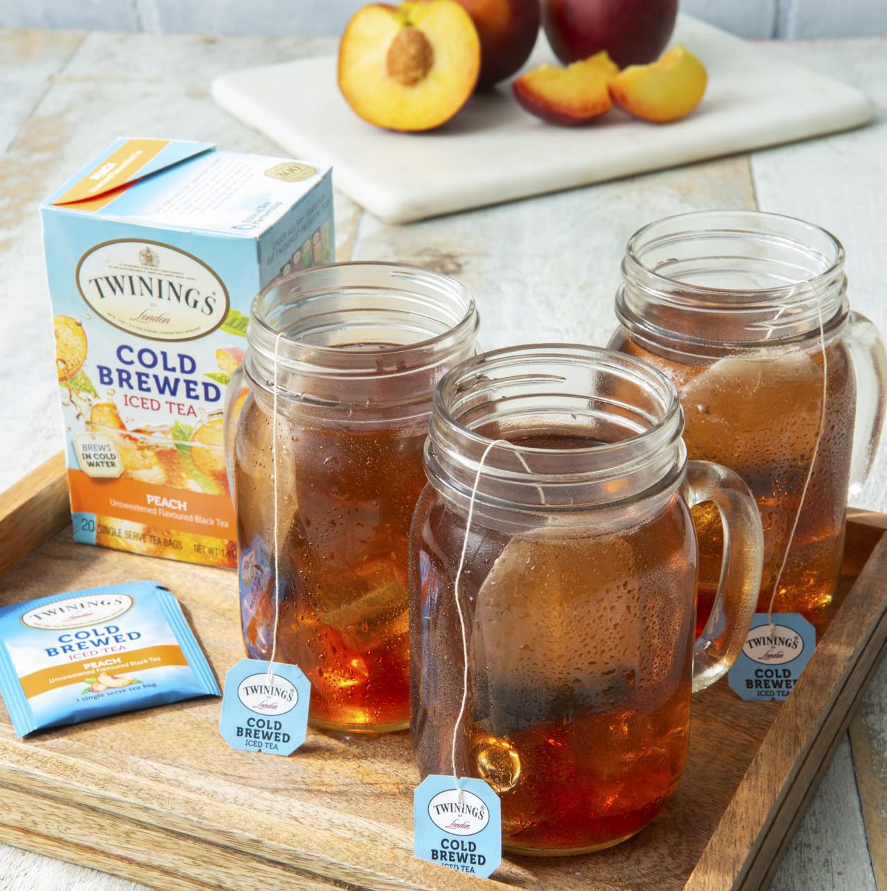 Twinings Cold Brew Iced Tea Bags Variety Pack - 40 Count with Sugar Packets | Refreshing Summer Drink for Picnics, Office & Home Relaxation