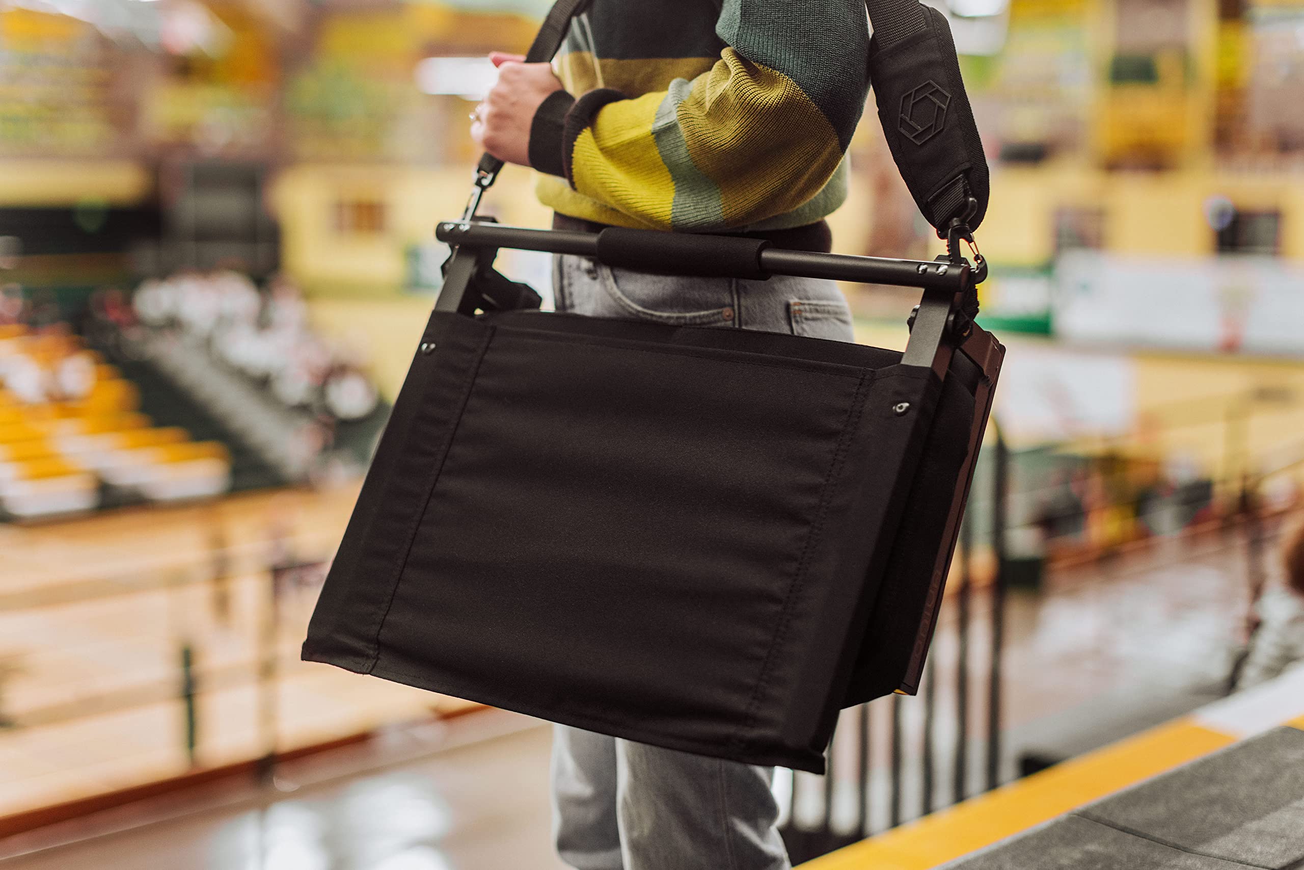 PICNIC TIME NFL Unisex-Adult NFL Gridiron Stadium Seat - Lightweight Portable Folding Chair for Bleachers & Benches - Perfect for Football Games, Tailgating, Concerts & Outdoor Events