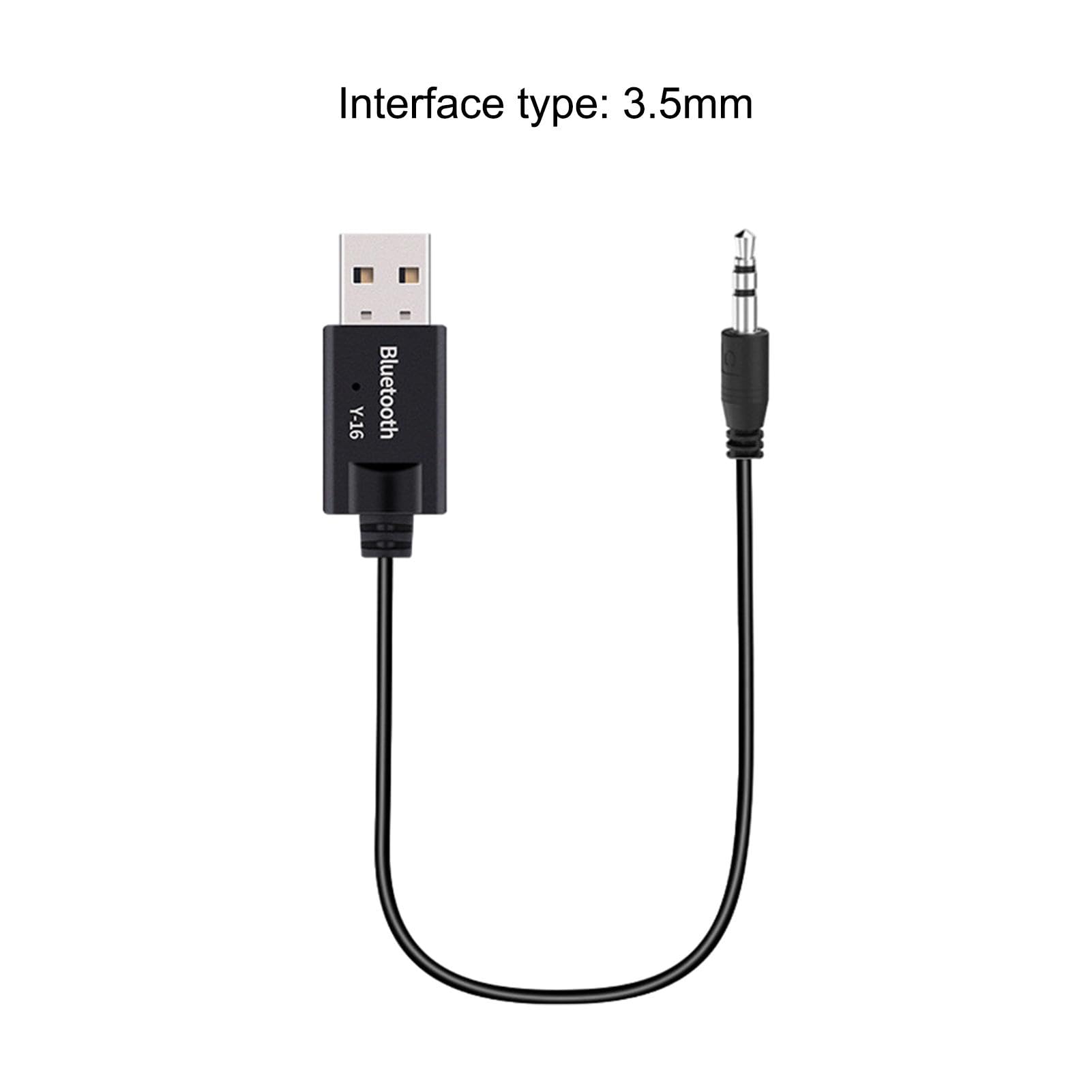 USB C to 3.5mm Audio Adapter with Bluetooth 4.2 Receiver - Hi-Fi Stereo Aux Cable for Car, Music Streaming & Phone Calls | Compatible with iPhone, Android, Laptop, PC & Headphones (Home, Office, Car Use)
