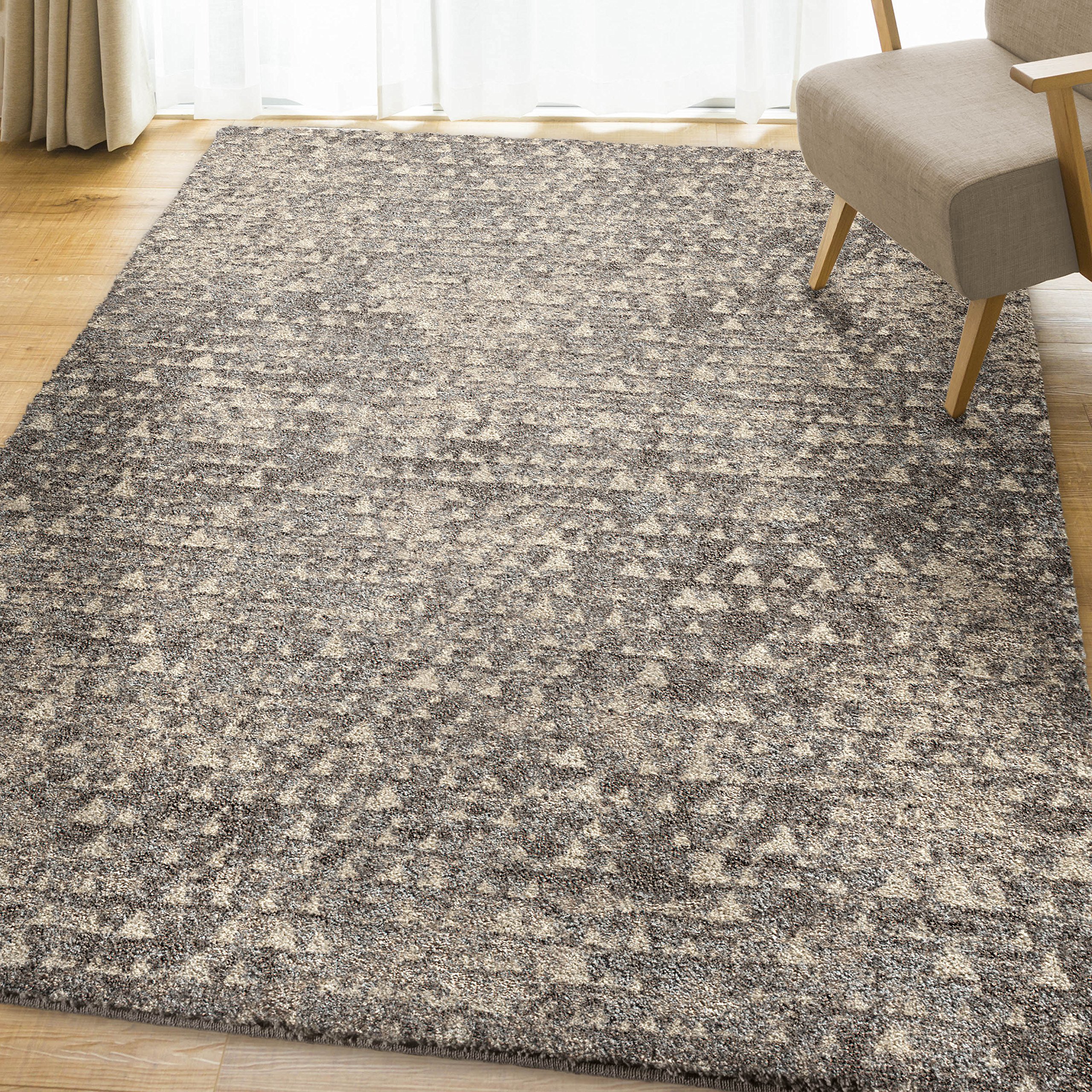 Premium Orian Rugs Super Shag Collection 392425 Timberlane Plush Area Rug, 9' x 13' Soft Grey, Ultra-Comfy & Durable for Living Room, Bedroom, or Office Decor