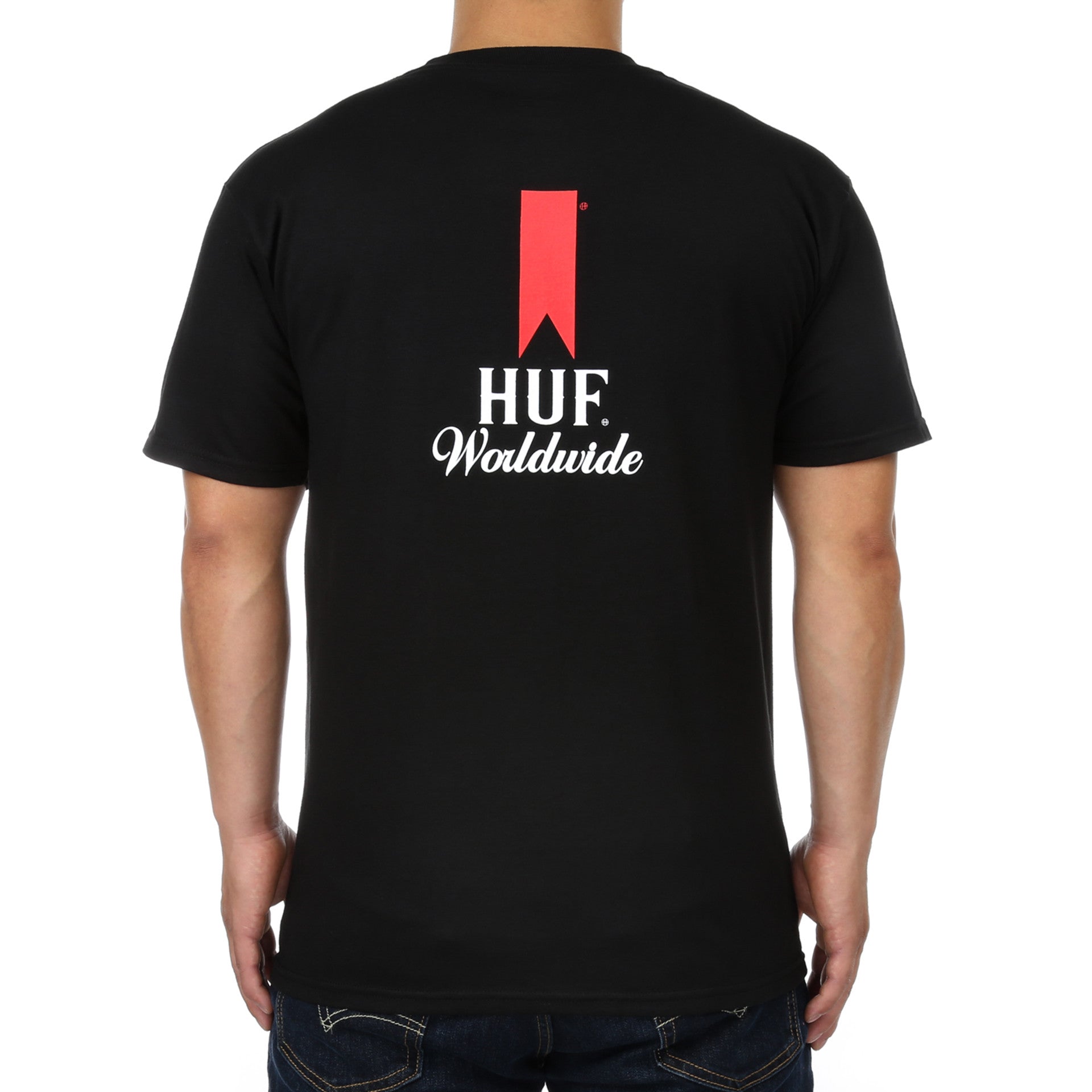 Huf Ultra Tee Black - Premium Cotton T-Shirt for Men & Women - Streetwear Fashion for Casual Wear & Urban Style