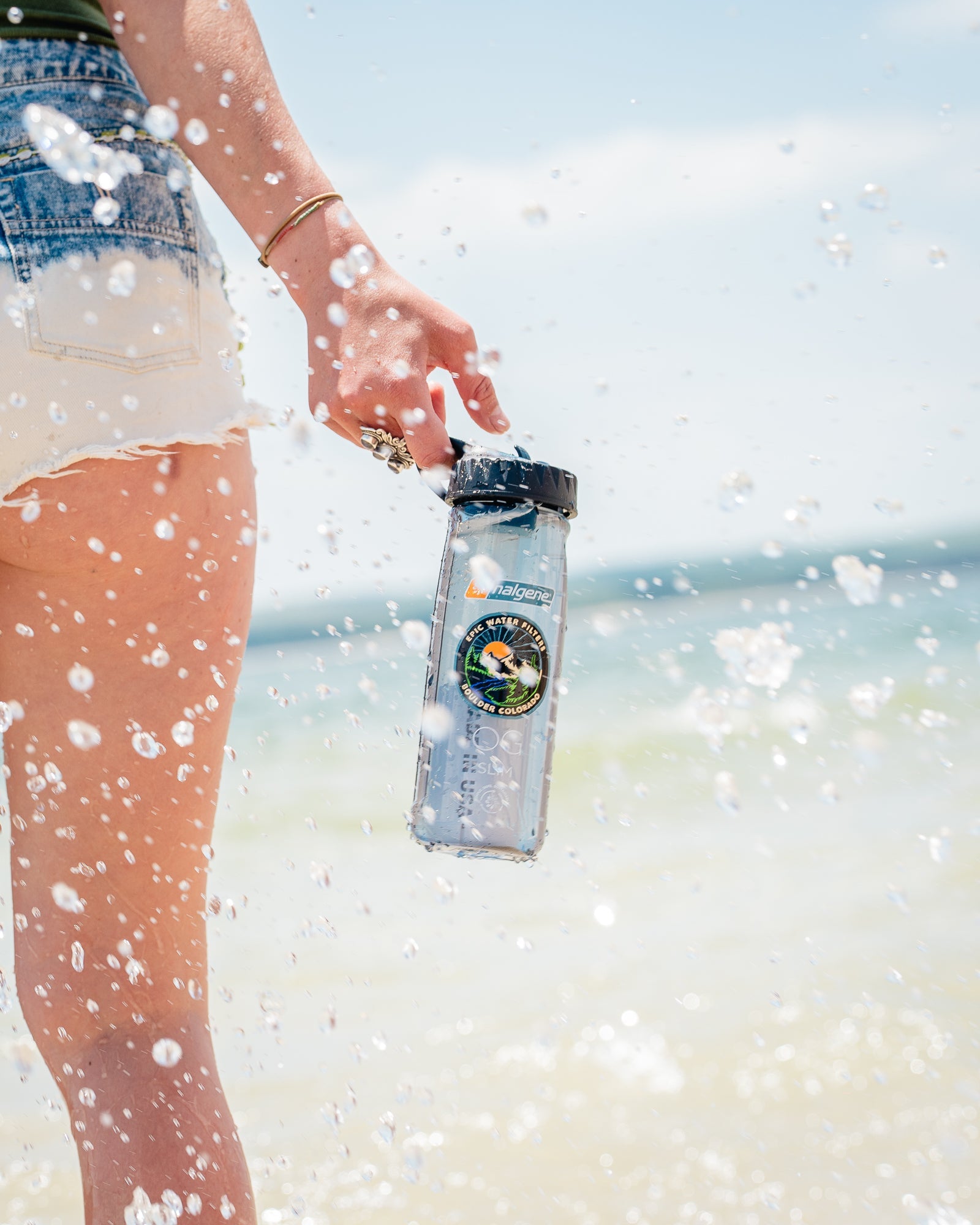 Nalgene OG Slim 24 oz Water Bottle - BPA-Free, Leak-Proof & Durable for Hiking, Gym & Outdoor Adventures