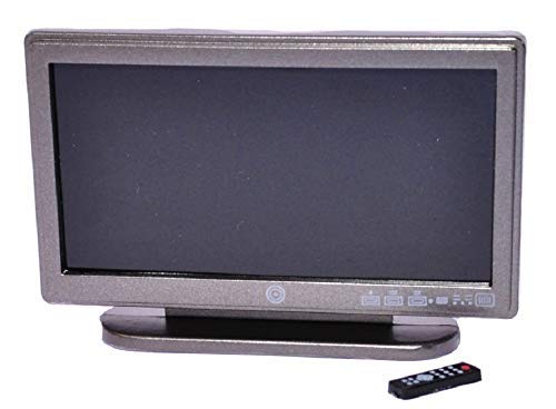 1:12 Scale Modern Widescreen TV with Remote Control for Dollhouse - Perfect Miniature Home Decor & Doll Accessories for Collectors and Kids Play