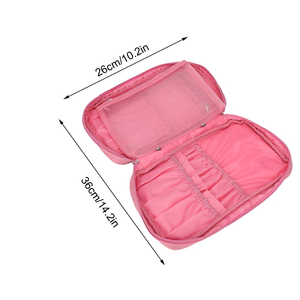 Premium Durable Makeup Organizer - Travel Cosmetic Bag with Multiple Pockets for Brushes, Lipstick & Beauty Essentials | Perfect for Home, Travel & On-the-Go Makeup Storage