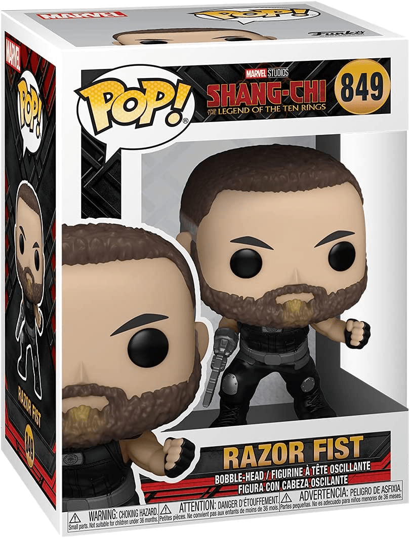 Marvel Shang Chi And The Legend Of The Ten Rings Razor Fist Funko Pop #849 - Collectible Vinyl Figure for Marvel Fans & Movie Collectors - Perfect for Display, Gifts, and Pop Culture Decor