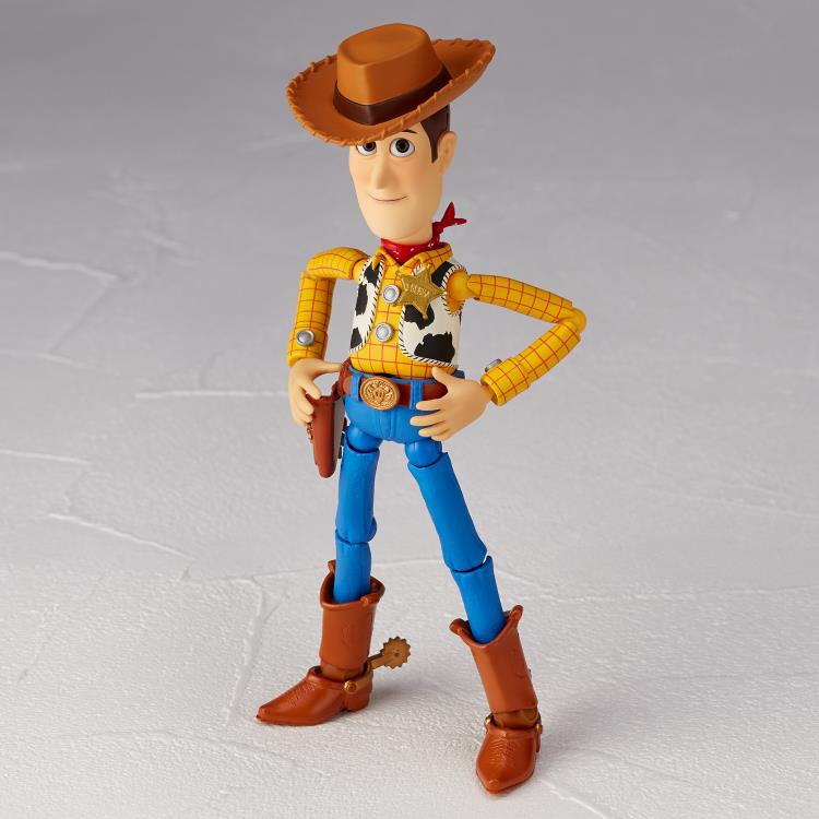 Amazing Yamaguchi Revoltech Action Figure - Woody Ver. 1.5 Collectible Toy for Disney Pixar Fans | Perfect for Display, Photography & Toy Story Collections