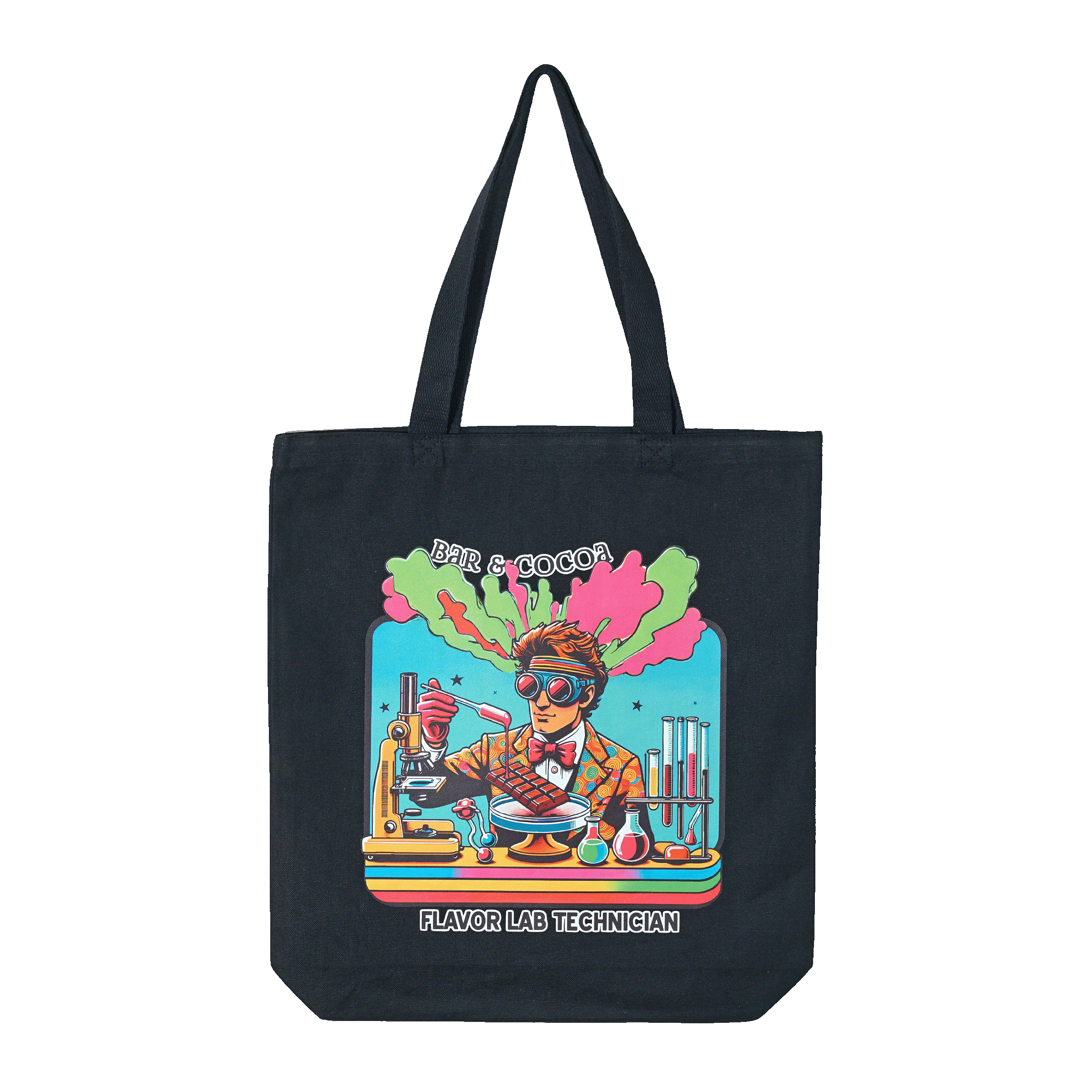 Eco-Friendly Canvas Tote Bag for Chocolate Lovers - Reusable Grocery Shopping & Beach Tote - Perfect for Farmers Market, Picnics & Daily Use