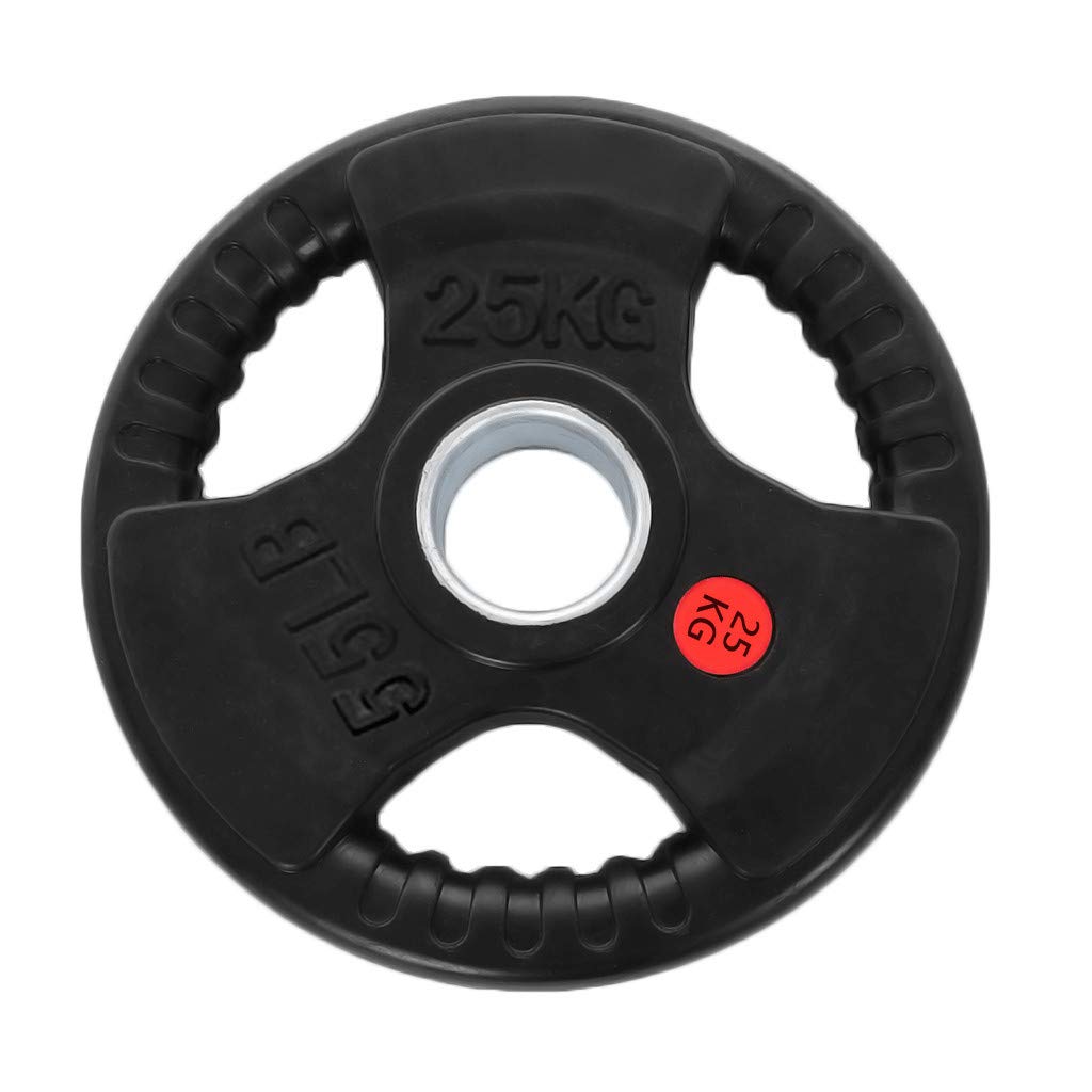 Olympic Weight Plates Set – 2.5LB, 5LB, 10LB, 25LB, 35LB, 45LB Free Weights with 2-Inch Center Hole & Anti-Rust Hammertone Finish - Strength Training Equipment for Home Gym, CrossFit, Powerlifting & Weightlifting (Includes 1X55LB Plate)