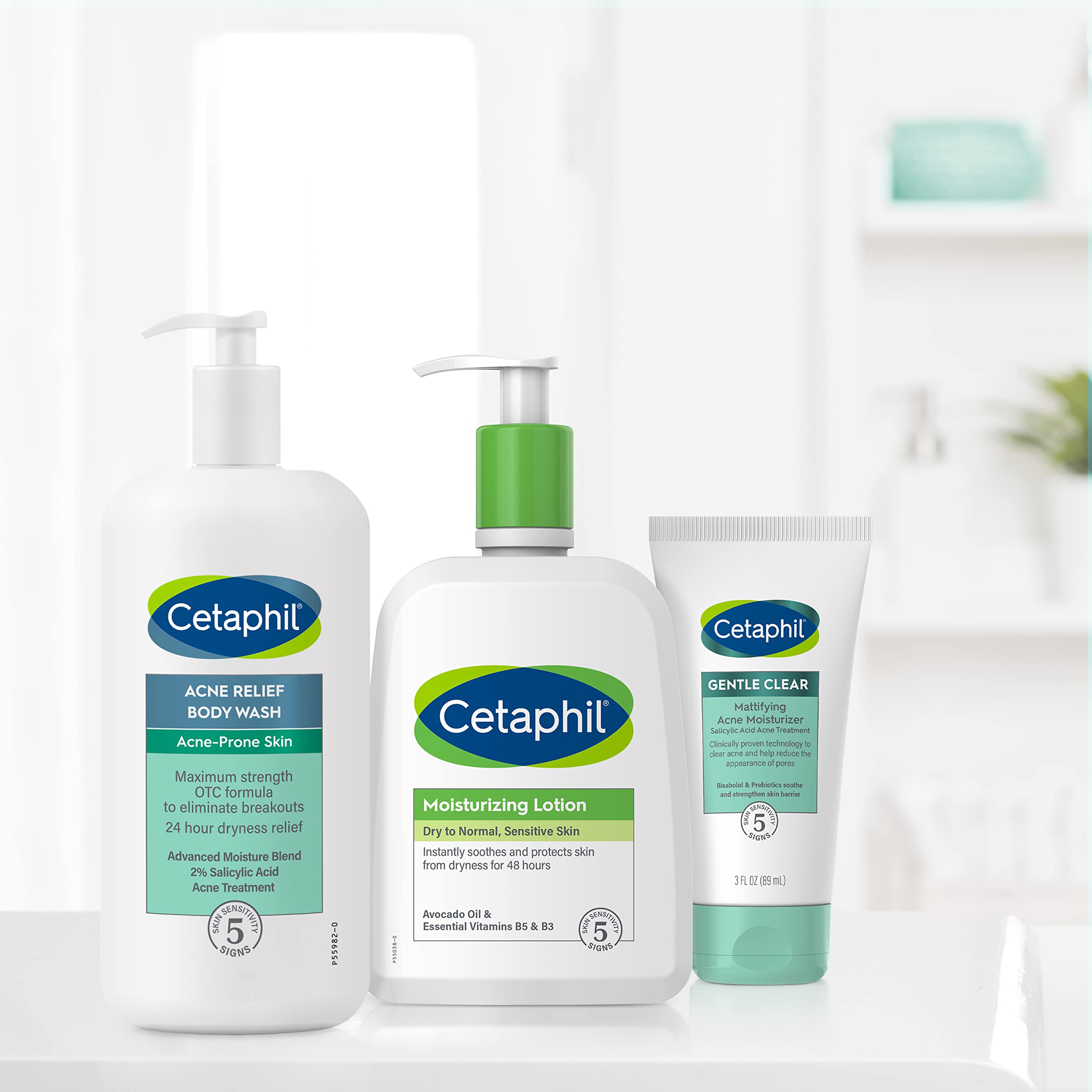 Cetaphil Acne Relief Body Wash with 2% Salicylic Acid - Eliminates Breakouts, Gently Exfoliates & 24Hr Dryness Relief - 20 oz - Perfect for Sensitive Skin & Daily Shower Use