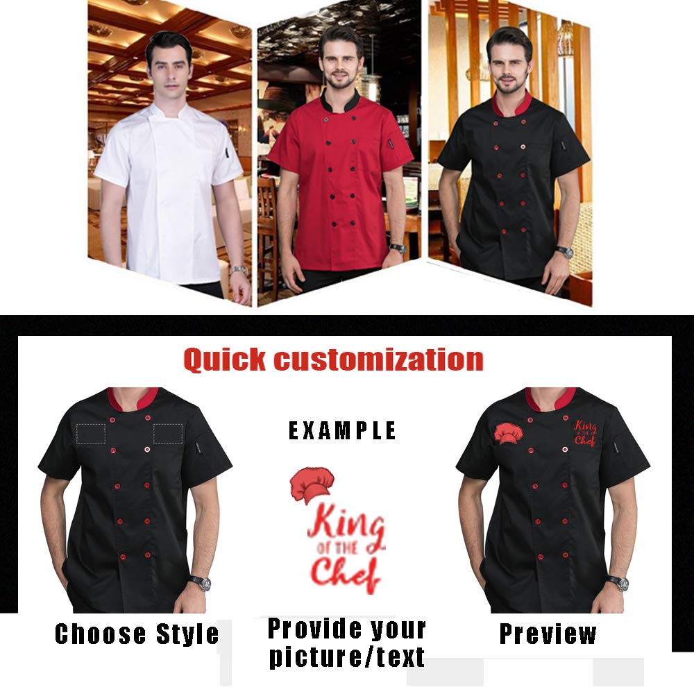 Custom Chef Jacket - Personalized Kitchen Uniform for Professional Chefs, Restaurant & Hotel Staff | Perfect for Cooking, Baking & Culinary Work