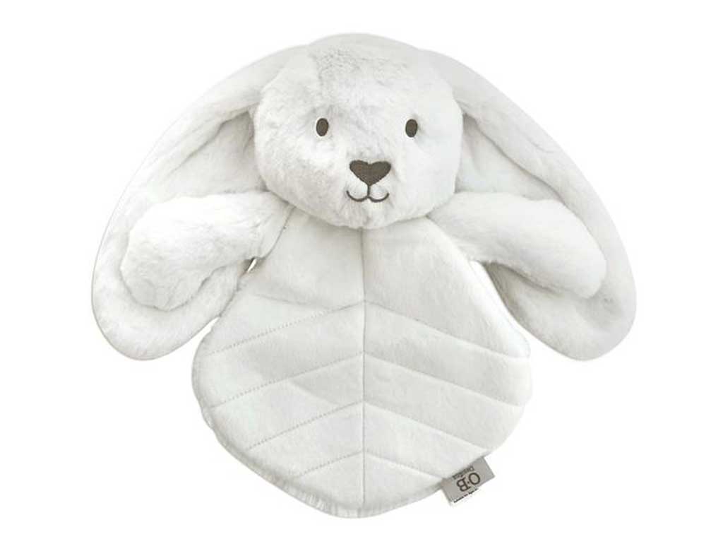 Soft White Bunny Baby Comforter Blanket - Cute Plush Security Blanket for Newborns & Toddlers - Perfect for Nursery, Stroller, and Bedtime Comfort