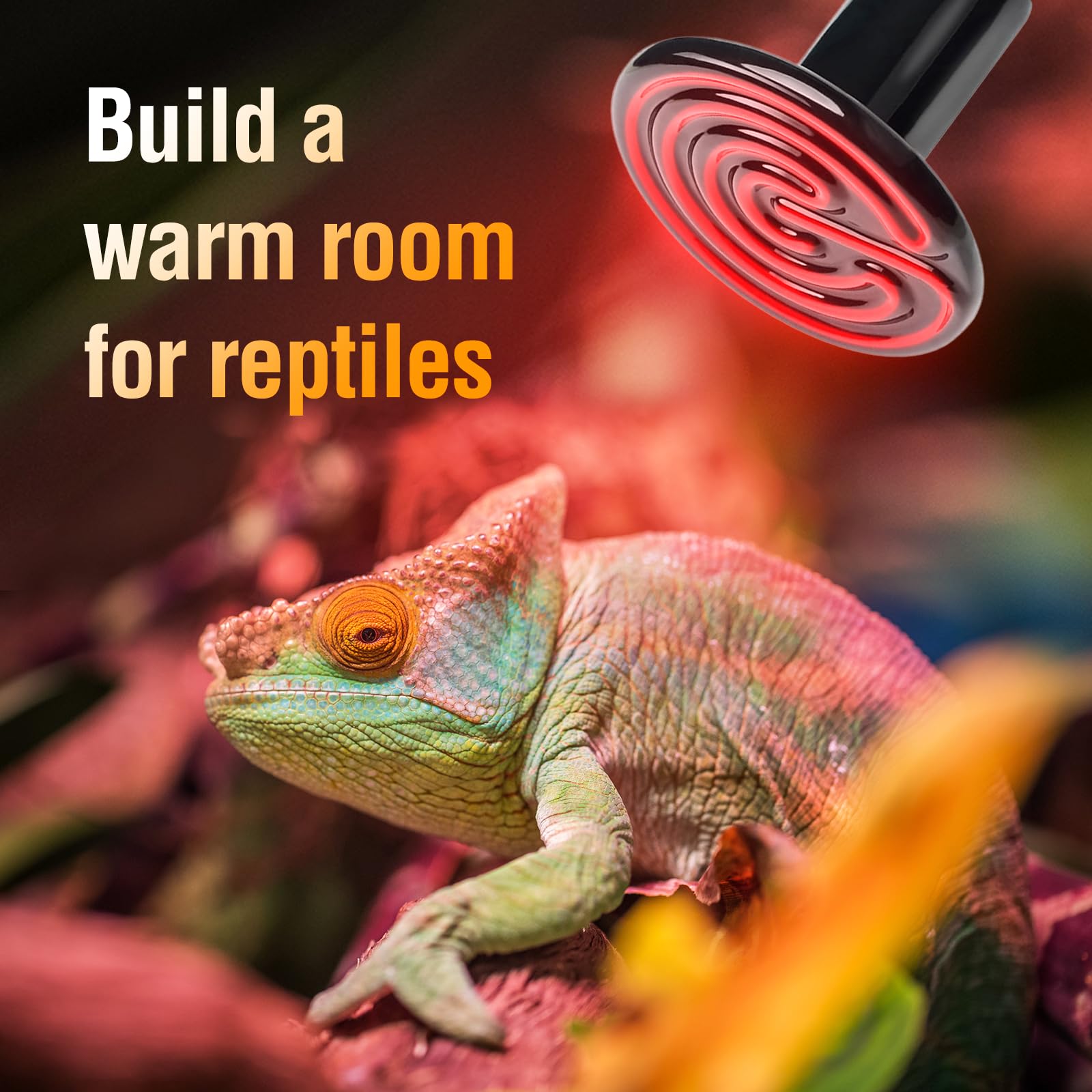 2PCS 50W Ceramic Heat Emitter Bulbs - Infrared Heat Lamp for Reptile Tanks, Hedgehogs, Chicken Coops, Dog Houses & Cat Use - Durable No-Light Heating Solution for Pets - Perfect for Terrariums, Brooders & Winter Pet Care