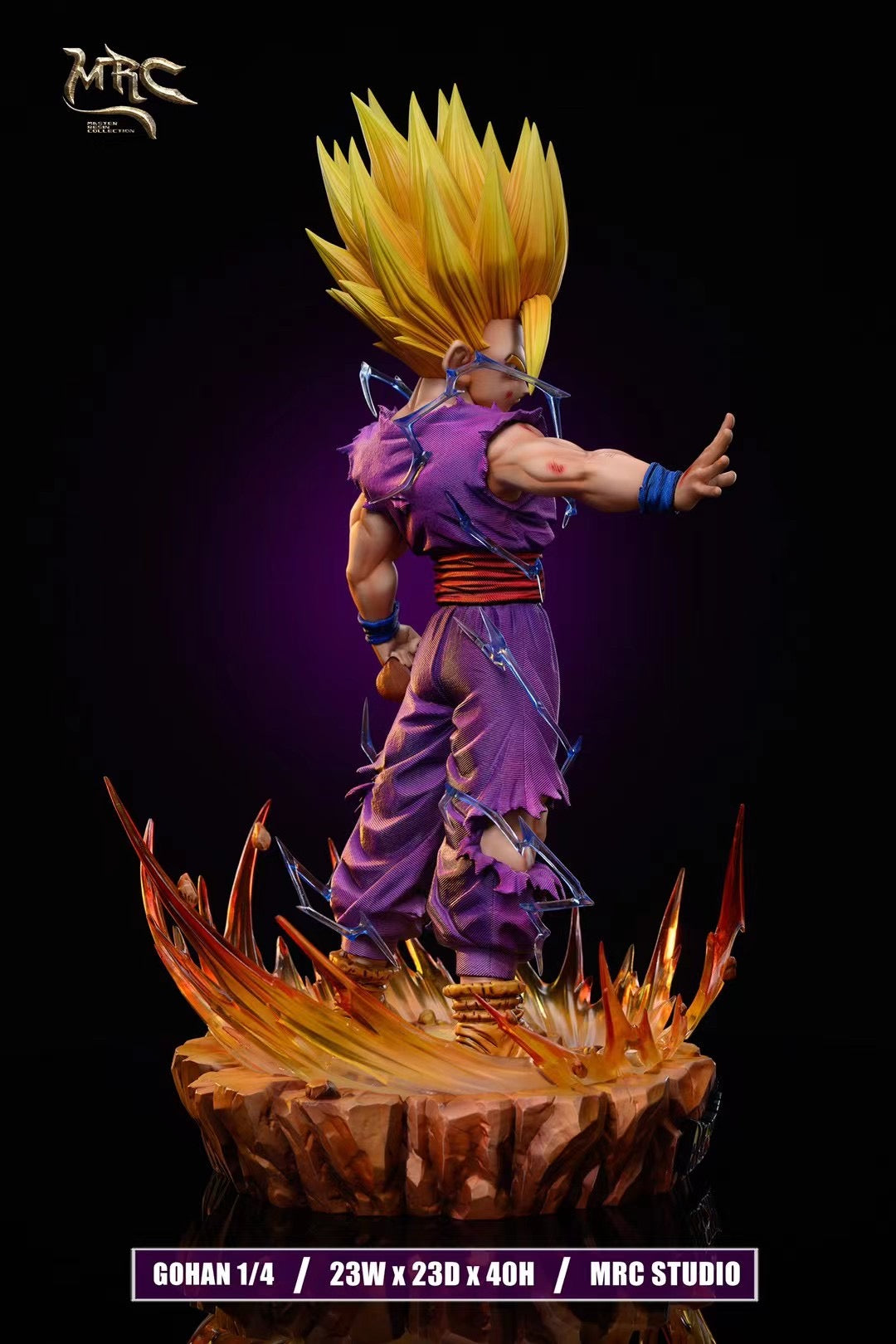 MRC Studio Super Saiyan 2 Gohan Action Figure - Dragon Ball Z Collectible Toy for Anime Fans | Perfect for Display, Cosplay, and Gift Giving