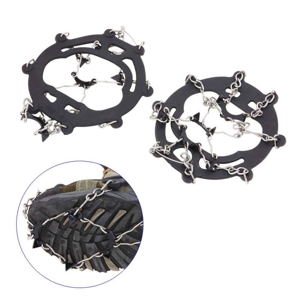 PROTOS INDIA.NET ™ Anti-Slip Snow & Ice Walking Crampons - Traction Cleats for Hiking, Trekking & Outdoor Adventures - Perfect for Winter Trails, Mountain Climbing & Icy Sidewalks