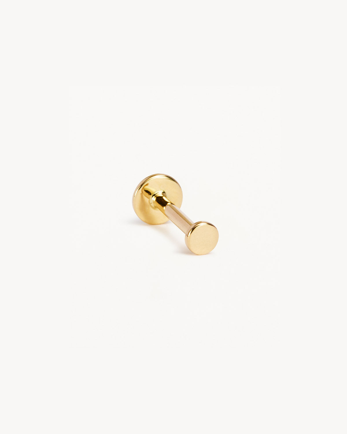 14K Solid Gold Lunar Cartilage Flatback Earrings - Dainty Moon Hoop Earrings for Helix, Tragus & Cartilage Piercing - Perfect for Everyday Wear & Special Occasions