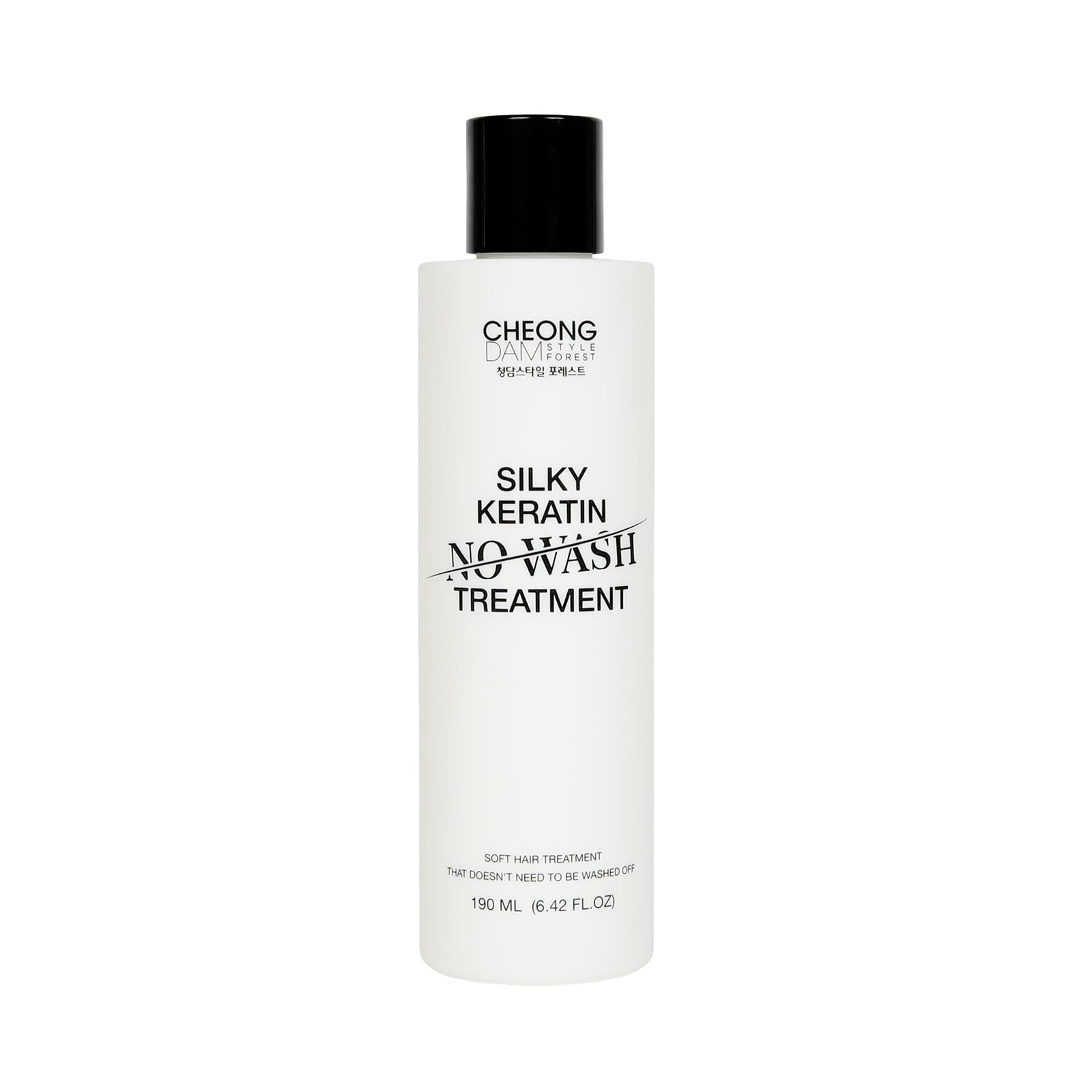 CHEONGDAM STYLE FOREST SILKY KERATIN NO WASH HAIR TREATMENT | Leave-In Conditioner for Smooth, Tangle-Free Hair | Korean Hair Care with Panthenol & Collagen (6.42 Fl Oz) | Perfect for Damaged, Dry Hair & Daily Frizz Control