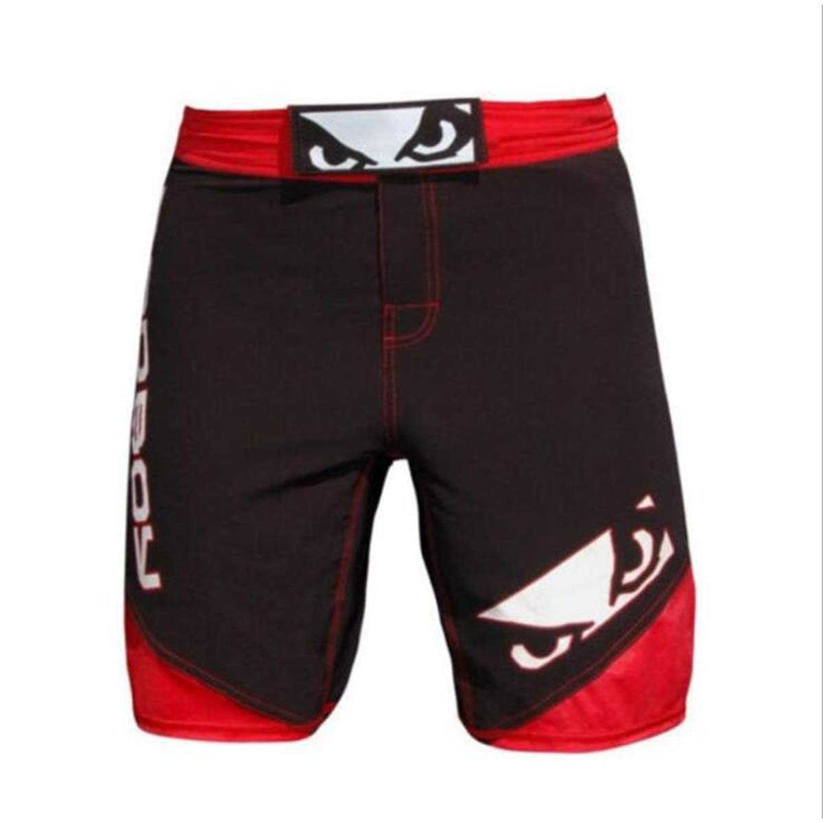 Bwchuxin Men's Kickboxing Shorts - Loose Fit MMA Sanda Muay Thai Training Shorts for Gym & Sparring | Breathable & Comfortable for Mixed Martial Arts & Combat Sports
