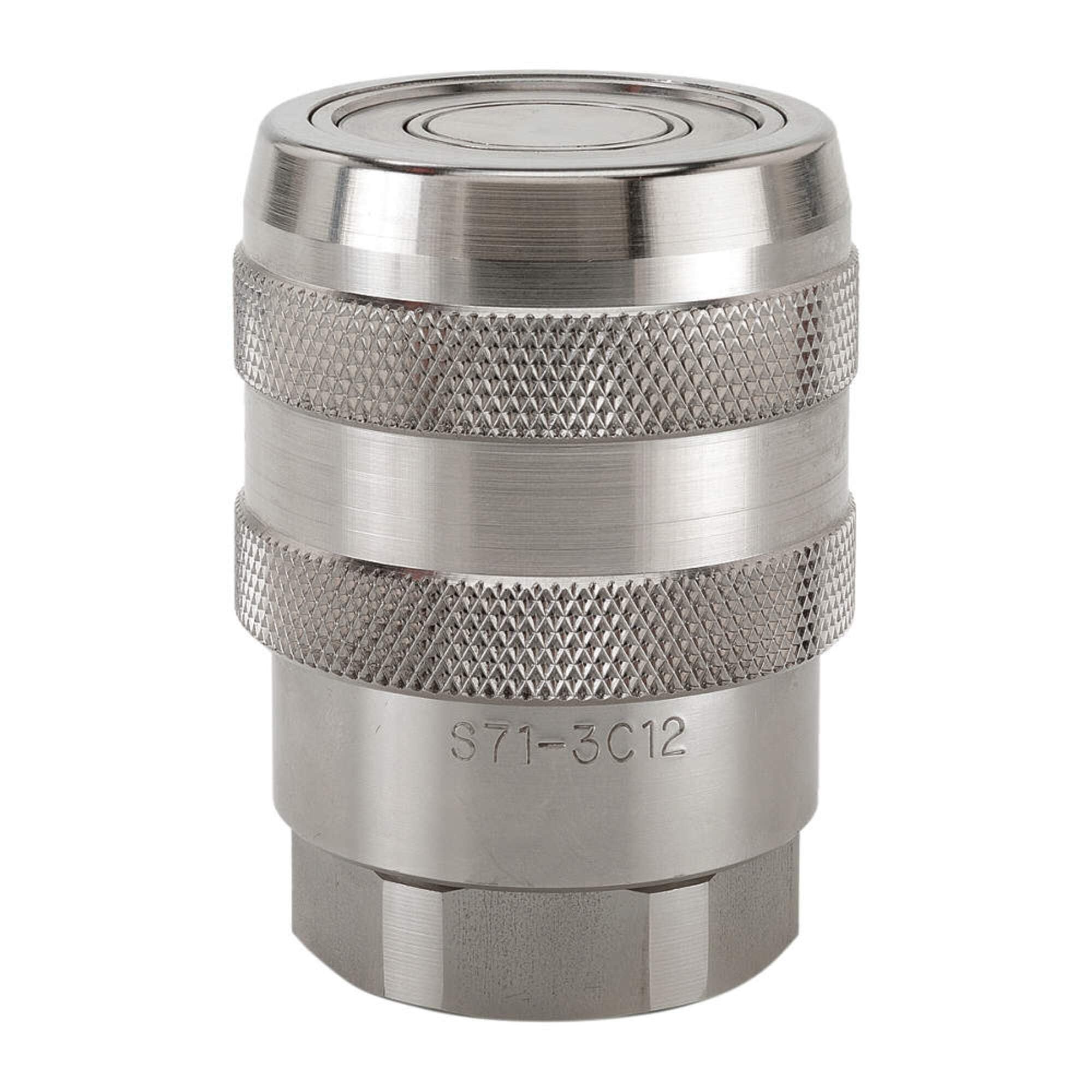 1-5/8-12 Thread 316 Stainless Steel Coupler Body - 1 Inch Industrial Pipe Fitting for Plumbing, Hydraulic & Marine Applications