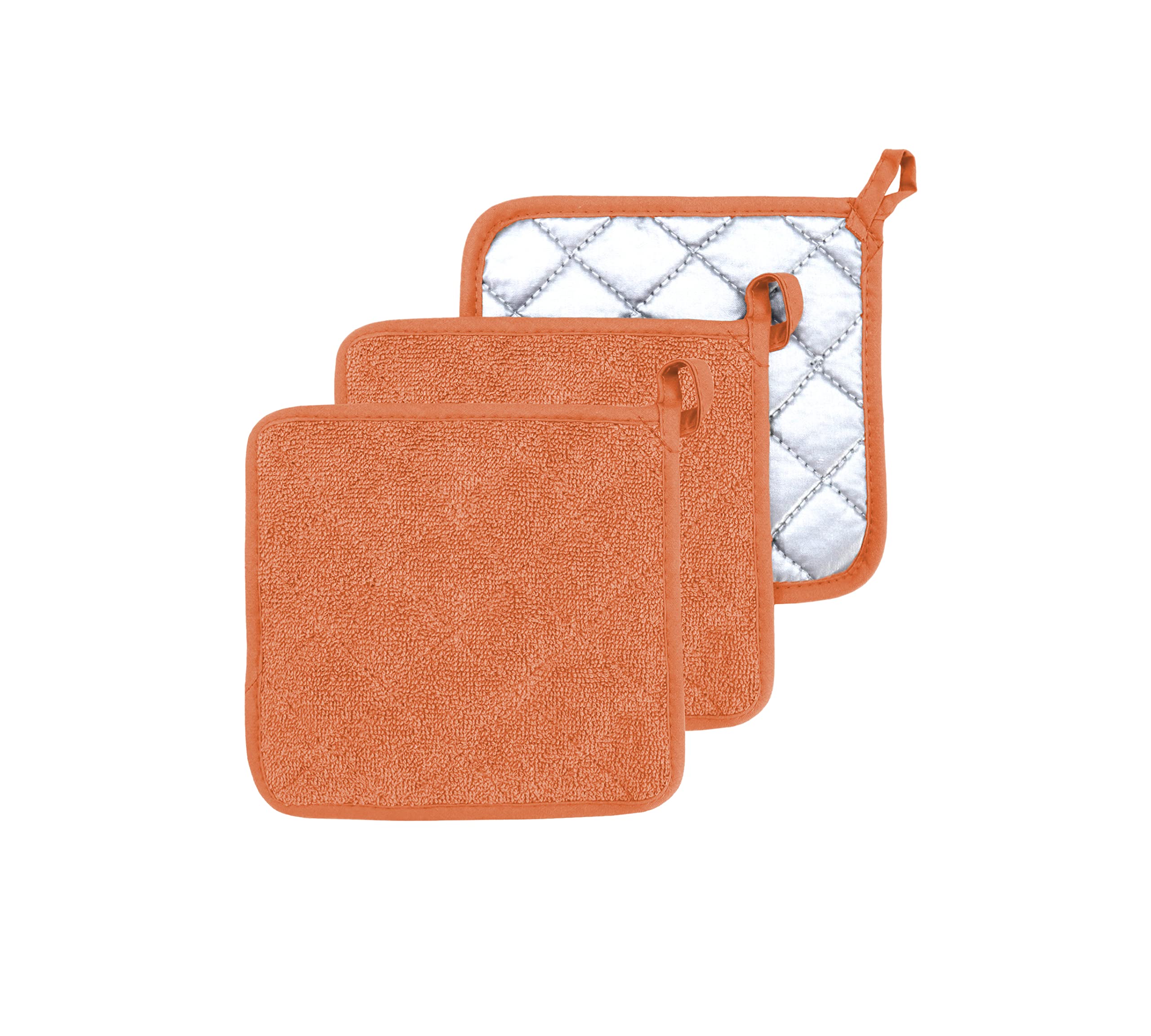 Heat Resistant Cotton Oven Pot Holder Set of 3 - 7