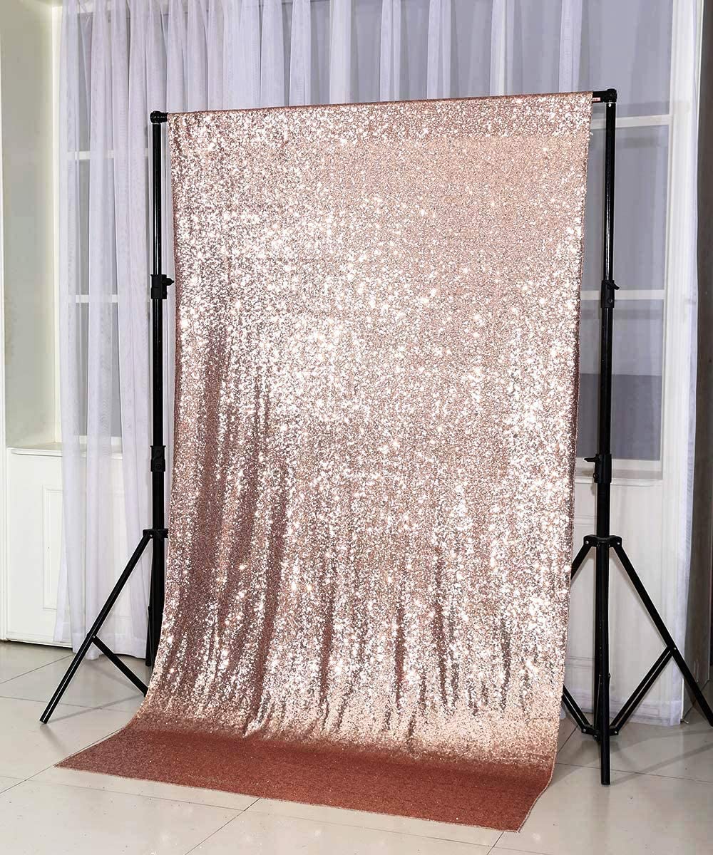 Rose Gold Sequin Backdrop 4x6ft - Party Wedding Photography Decor