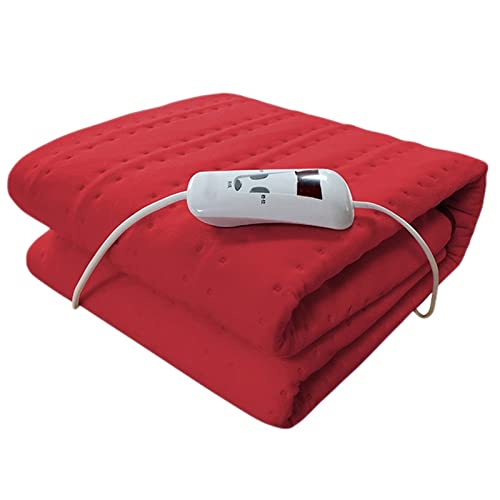 Premium Electric Heating Blanket - Soft Plush, 4 Temperature Levels, Auto Shut-Off Timer for Safety | Perfect for Winter Nights, Bedroom Comfort & Cozy Home Use