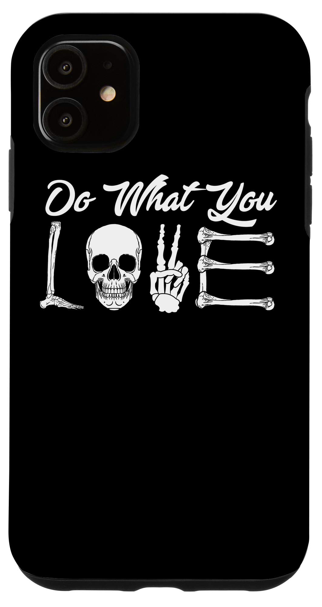 iPhone 11 Case - Radiology Tech Love X-Ray Skull Bones Skeleton Design | Perfect for Medical Students, Doctors & Science Enthusiasts