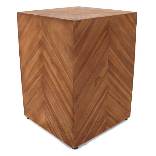 Rustic Teak Garden Stool - 15