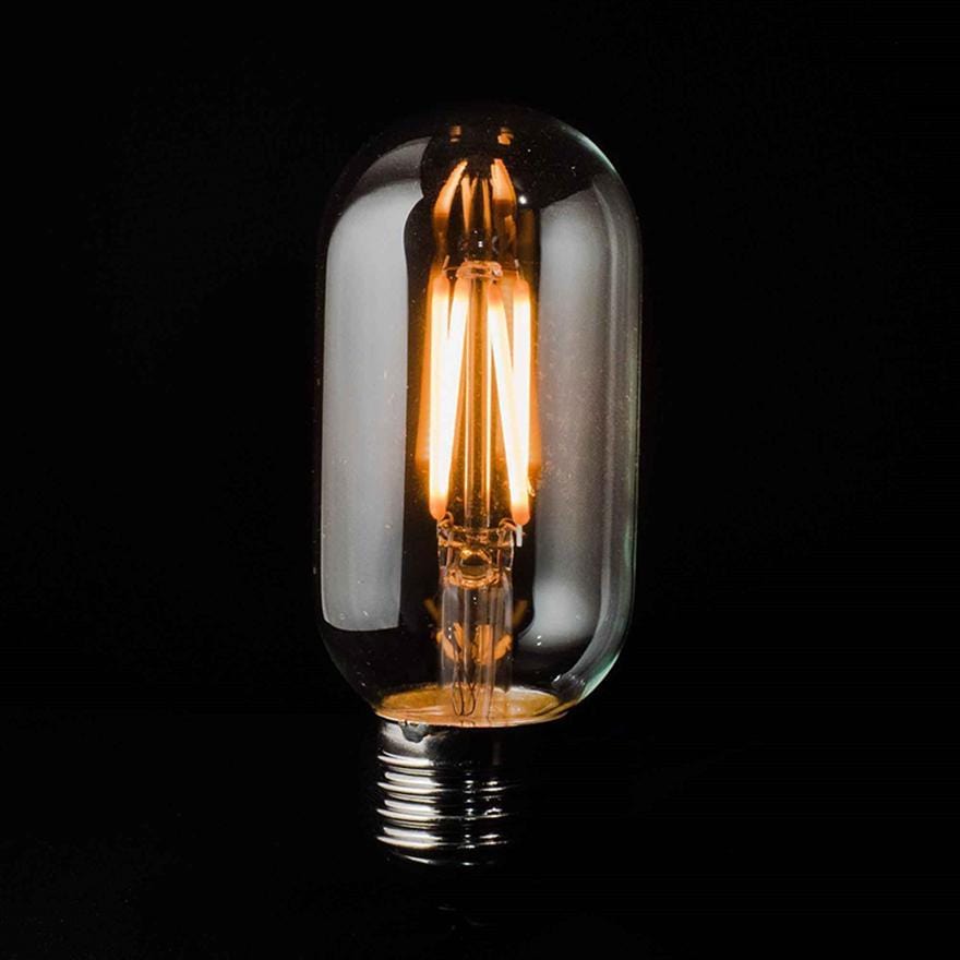 T45 E27 4W LED Bulb - 2 Pack, 2200K Warm White Light - Perfect for Bedroom, Living Room & Cozy Spaces