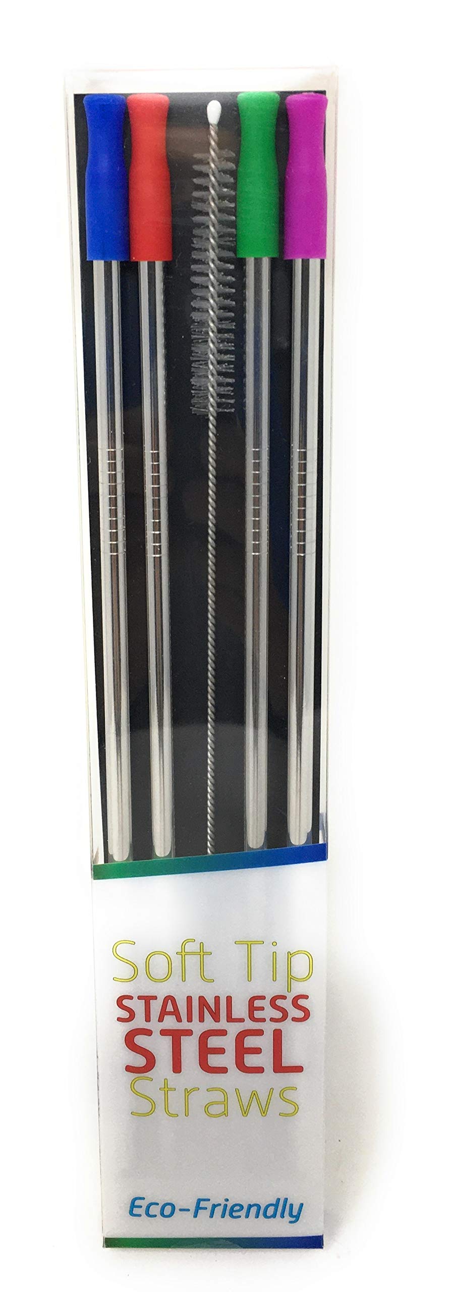 Stainless Steel Metal Straws 4-Pack - 8.5