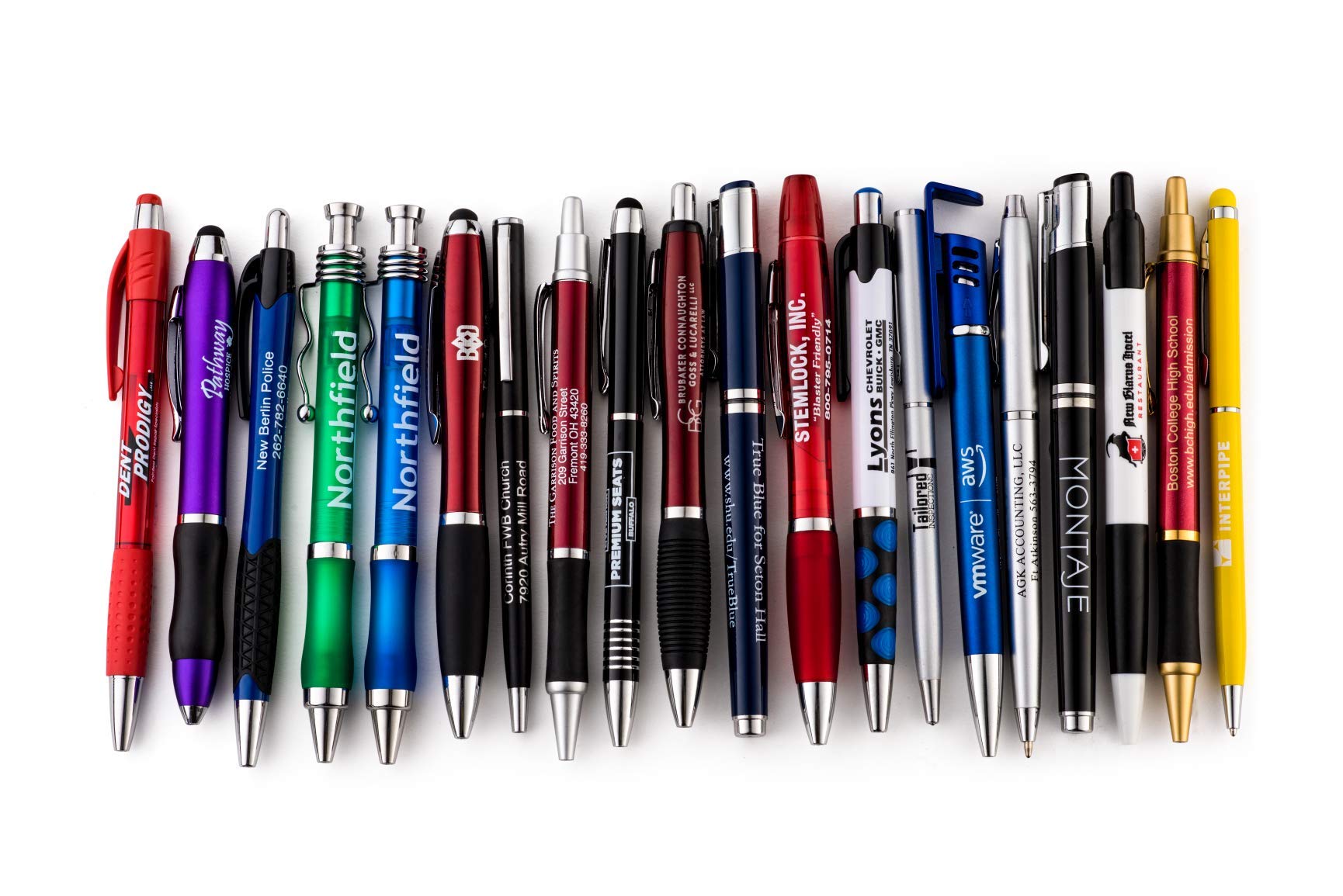 SE ROSE Bulk Misprint Plastic Pens - 25 Pack Wholesale Lot for Office, School & Events | Affordable Disposable Writing Supplies