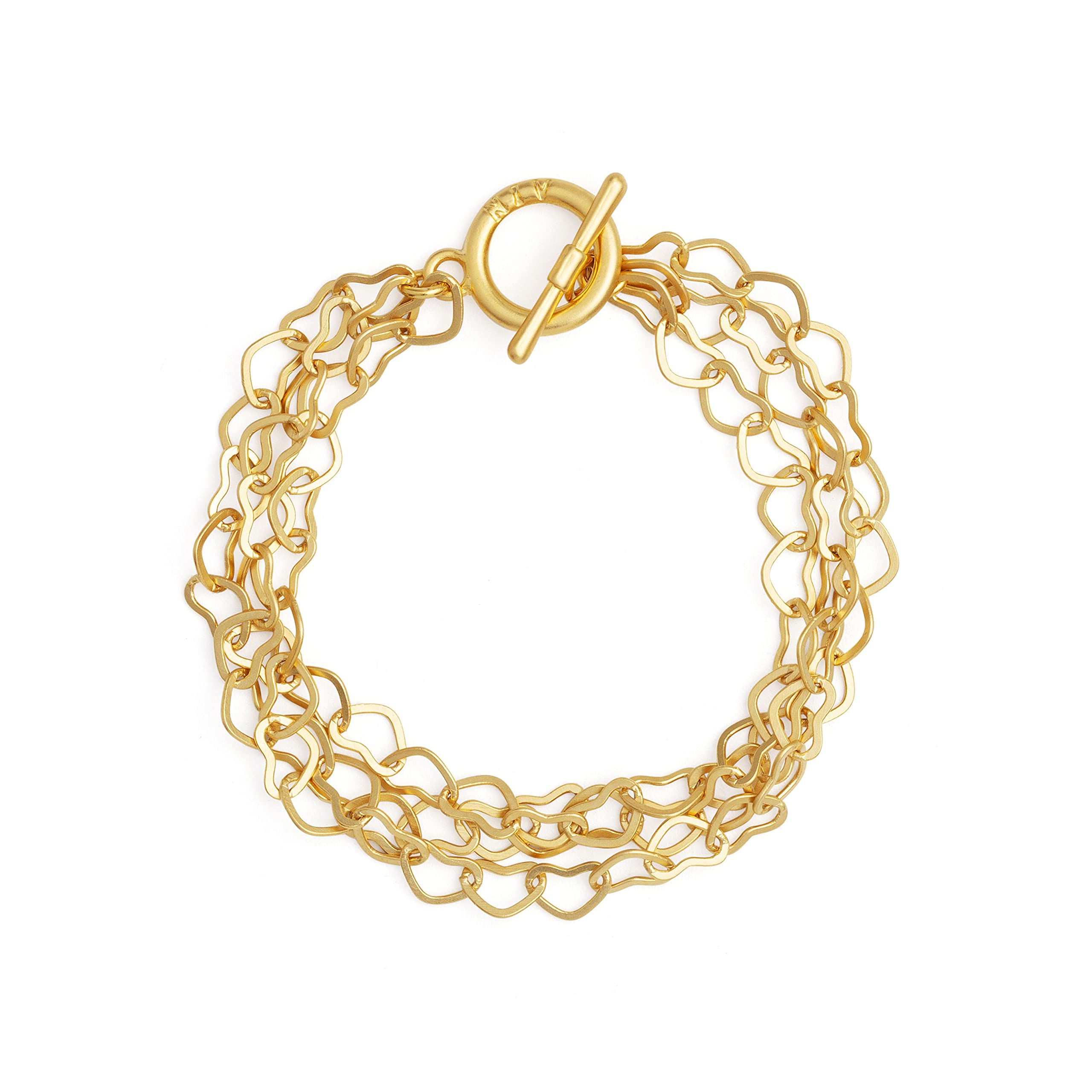 24k Gold Plated Bracelet for Women - Elegant Modern Jewelry Gift for Her - Perfect for Anniversaries & Special Occasions