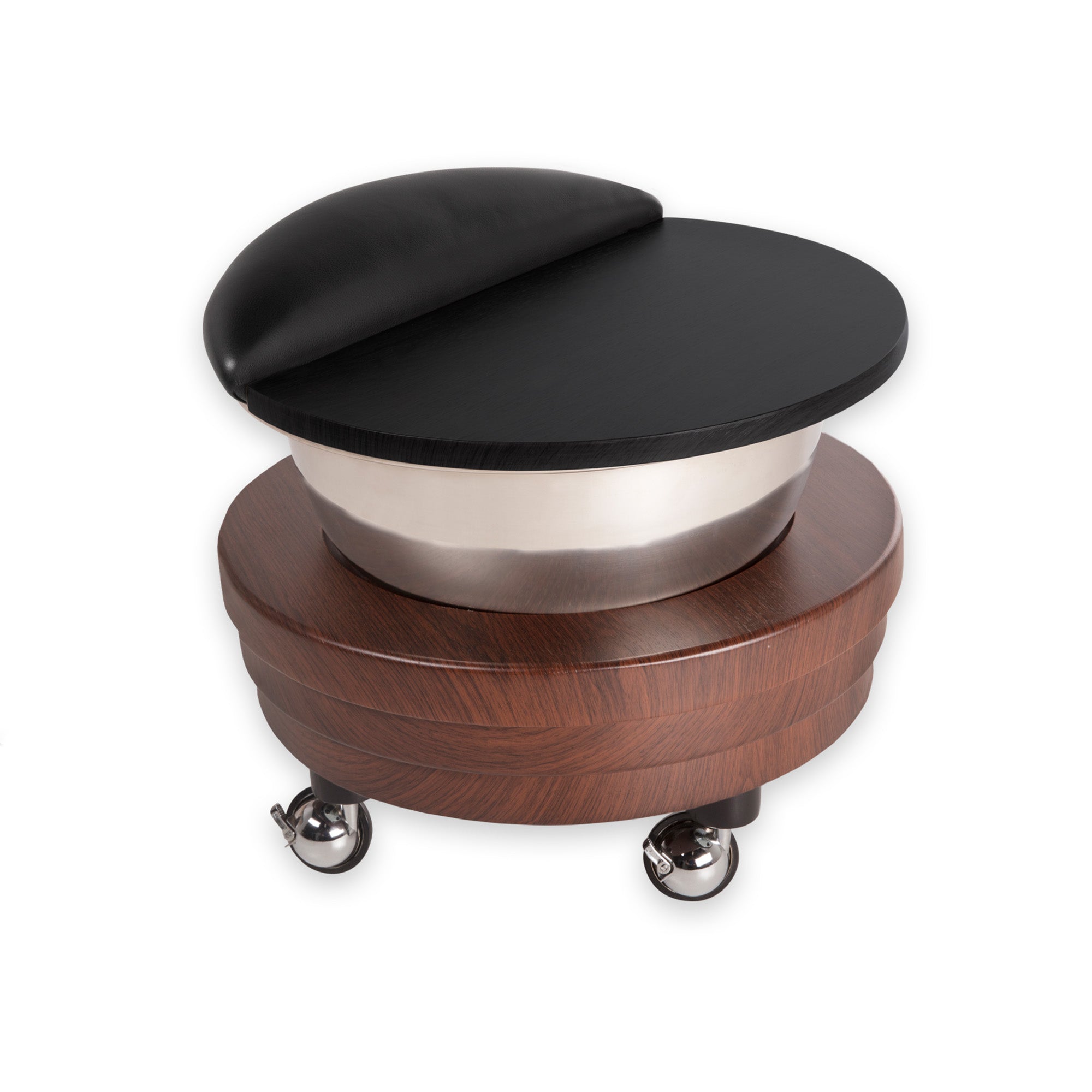 Premium Pedicure Bowl with Roll-Up Stainless Steel - Professional Foot Spa Basin for Nail Salons & Home Use - Perfect for Manicures, Pedicures & Relaxing Foot Soaks