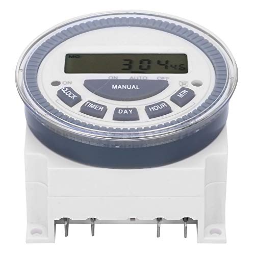 TM619H-2 Digital Timer Switch - Programmable LCD Power Timer with Microcomputer Control for AC/DC 12V Appliances | Perfect for Home Automation, Industrial Equipment & Energy Saving | Use for Lights, Pumps, Heaters & More