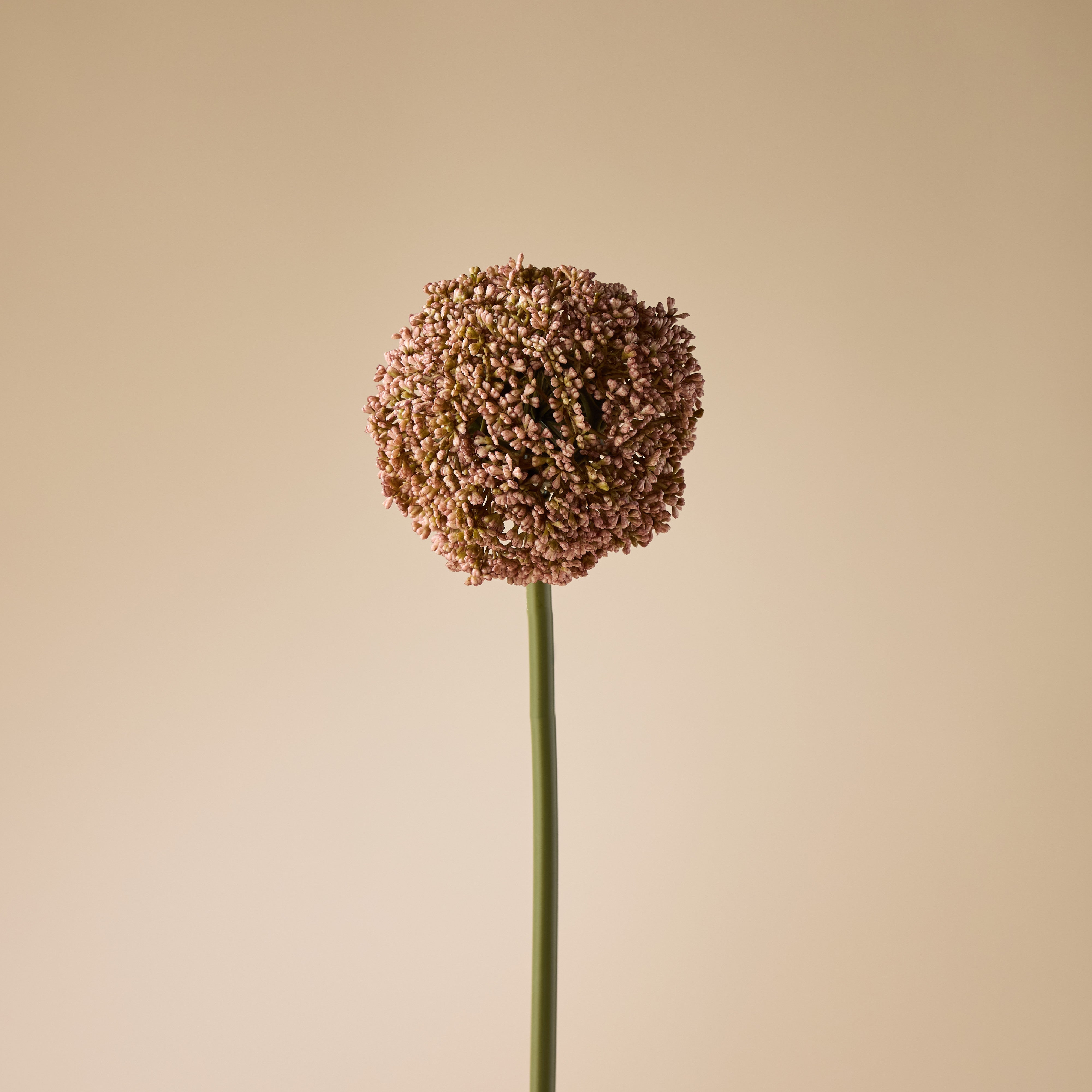 Artificial Allium Flower Stems - 30 Inch Tall Pink Faux Floral Decor for Home, Wedding, and Party Arrangements