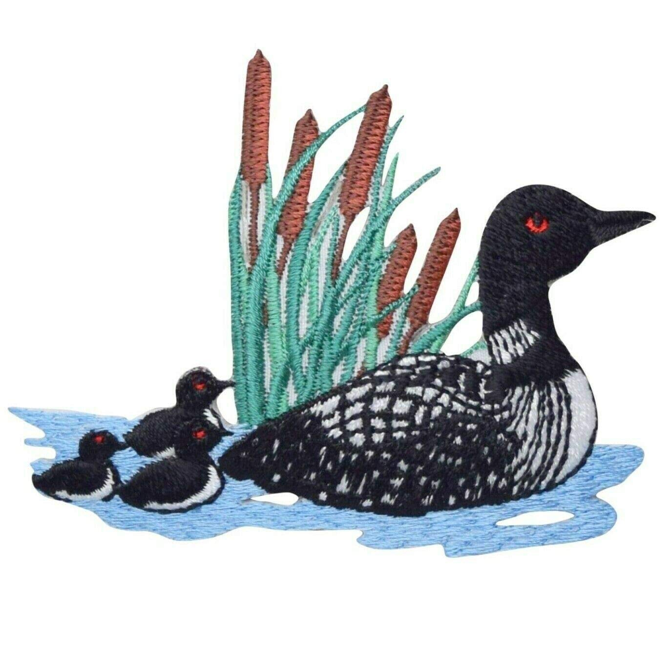 Divers Loon Applique Iron-On Patch - 3.25