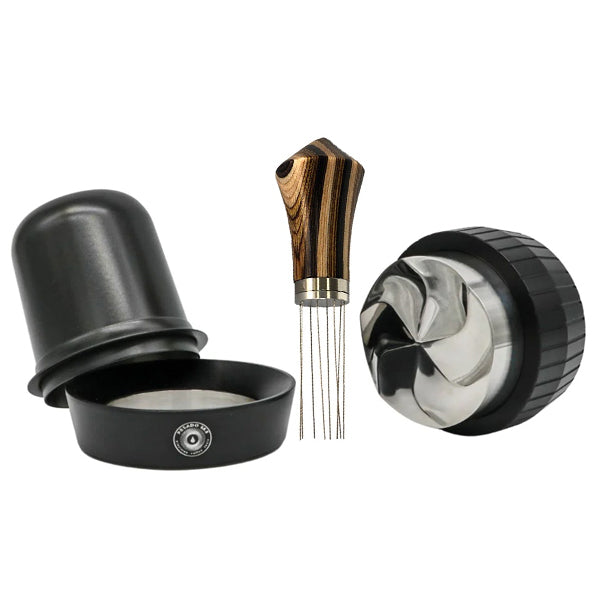Premium Espresso Distribution Bundle - Heavy Duty Coffee Leveling Tool for Baristas & Home Brewing - Perfect for Espresso Machines & Coffee Shops