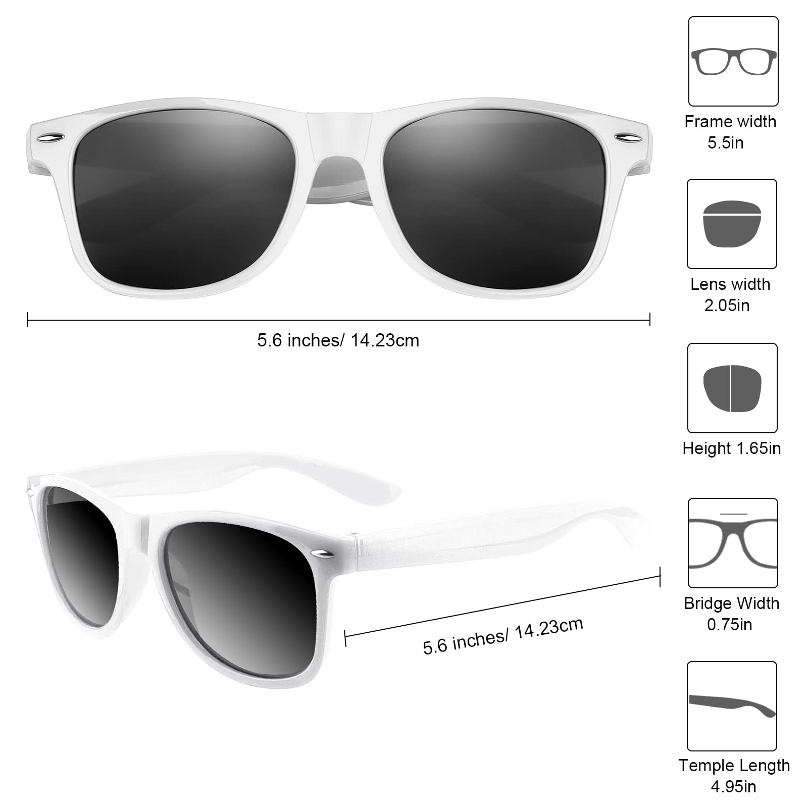 FEPITO Kids Party Sunglasses Bulk Pack - Fun Birthday Party Favors & Supplies for Boys and Girls - Perfect for Birthday Parties, Pool Parties, and Summer Events