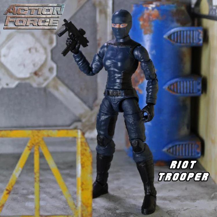 Action Force Riot Trooper (Female) Action Figure - Collectible Military Toy for Display & Play - Perfect for Fans, Collectors, and Diorama Scenes
