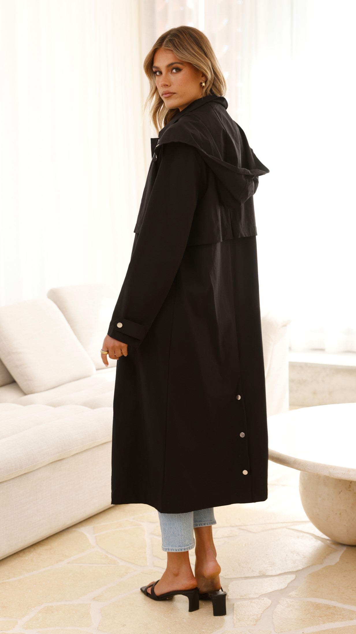 Hendrix Black Trench Coat for Men & Women | Stylish Waterproof Outerwear for Fall & Winter | Perfect for Office, Travel & Casual Wear