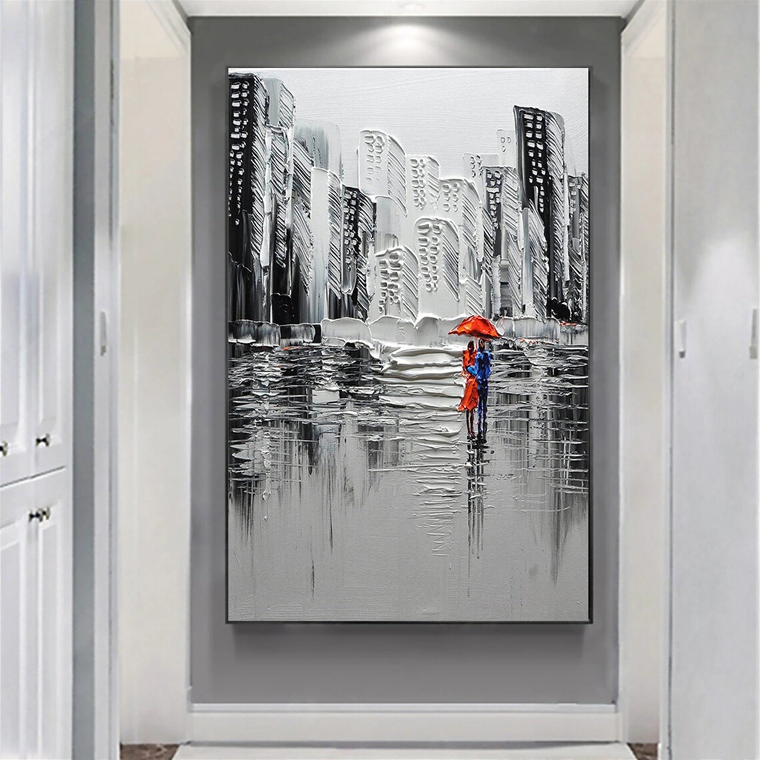 Urban Landscape Painting #UL 019 - Modern Wall Art for Living Room, Office & Bedroom Decor
