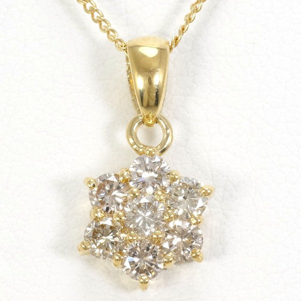 18K Yellow Gold Diamond Pendant Necklace for Women - Elegant & Luxurious Jewelry Gift for Anniversary, Wedding, Valentine's Day