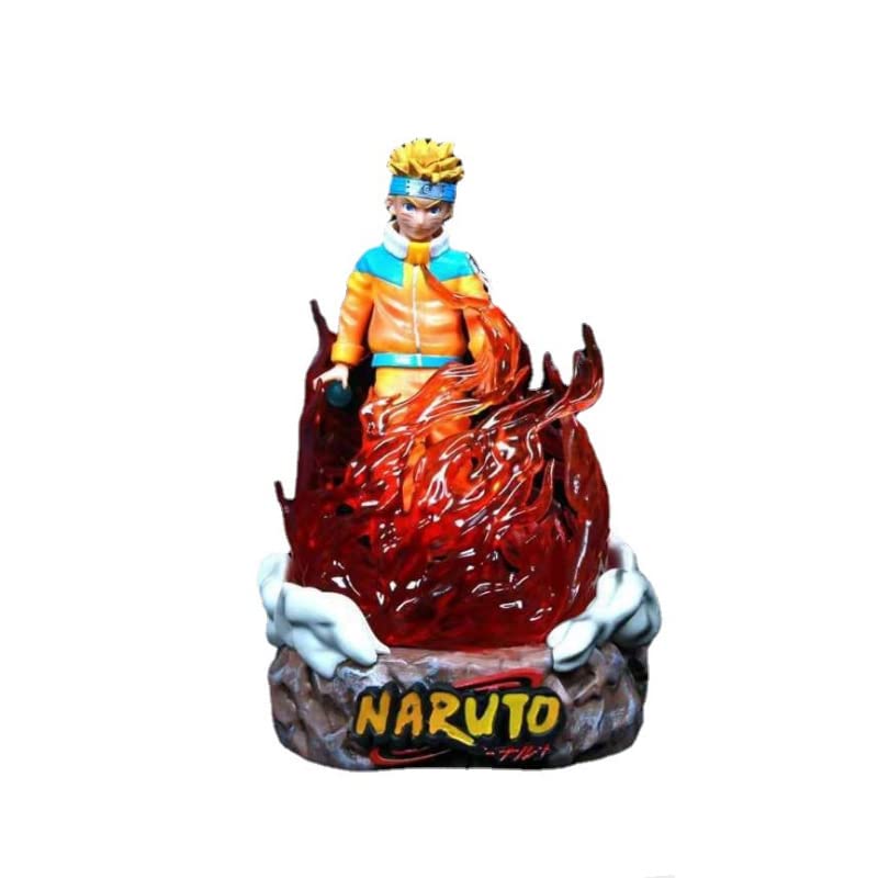 DOZAMI Anime Action Figures - Uchiha Sasuke & Naruto PVC Statue Model, Otaku Collectible Painting Toys for Anime Fans | Perfect for Display, Gift Giving, and Home Decor