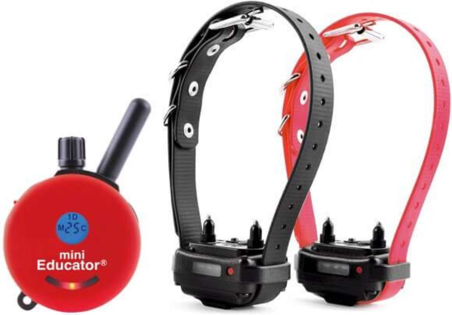**ET-300/ET-302 Mini Educator E-Collar – 1/2 Mile Remote Dog Training Collar – Waterproof, Vibration & Static Stimulation – Includes eOutletDeals Pet Towel (2-Dog System, Red) – Perfect for Obedience Training, Behavior Correction & Off-Leash Control**