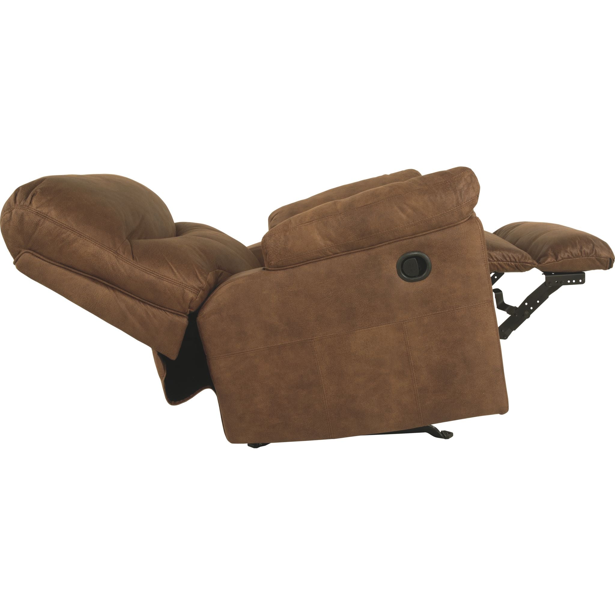 Boxberg Rocker Recliner Chair with Bark Fabric - Comfortable Rocking Recliner for Living Room, Nursery, or Bedroom - Perfect for Relaxing, Nursing, or Reading