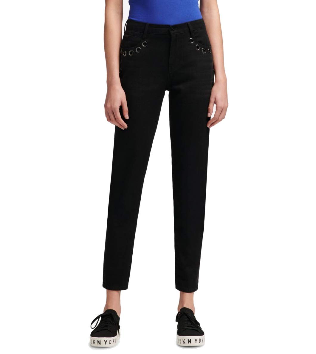DKNY Women's Soho Boyfriend Fit Jeans - High Waist Stretch Denim Pants for Casual & Streetwear Outfits | Perfect for Everyday Wear, Date Night & Weekend Looks