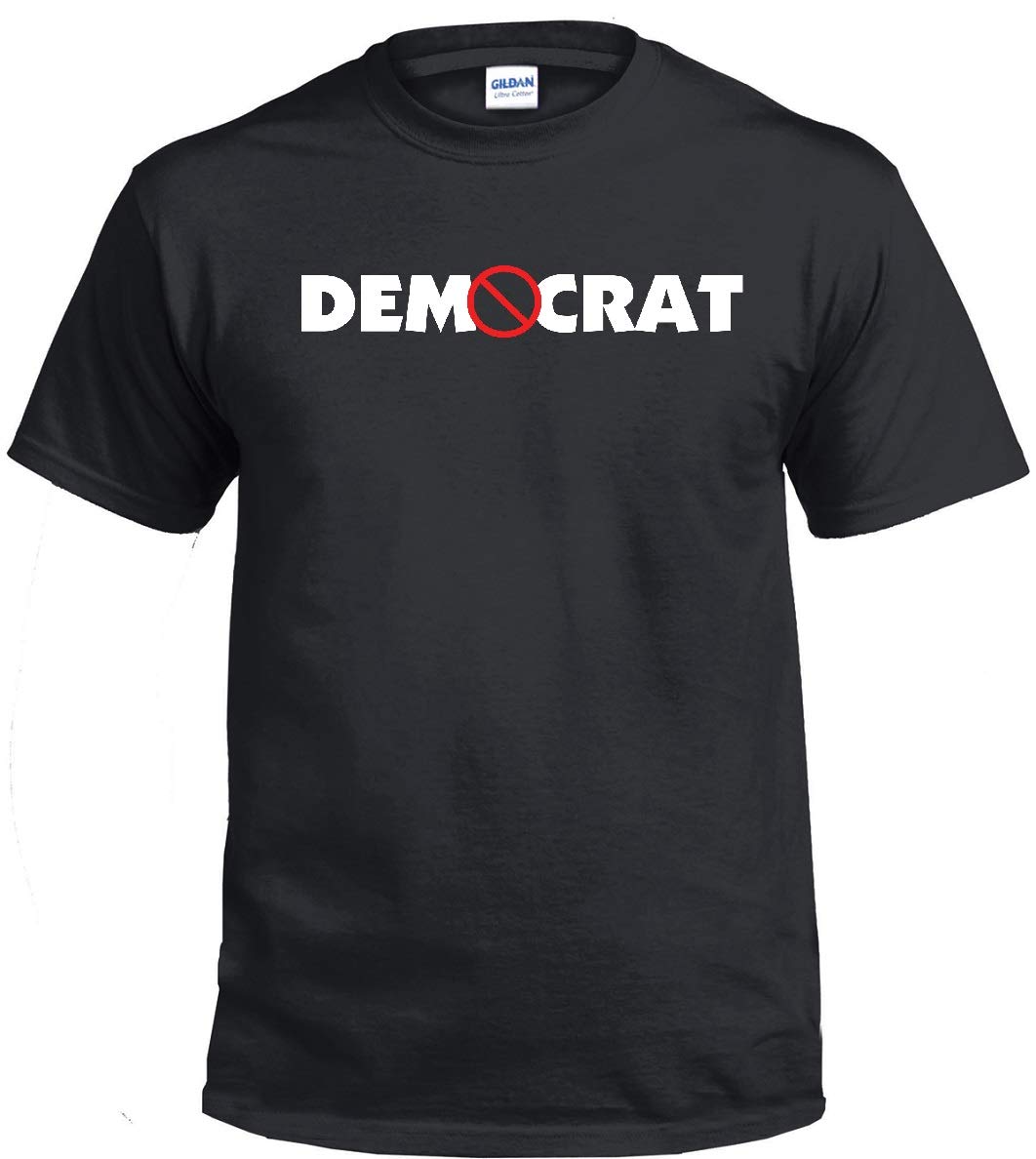 Anti-Democrat Black T-Shirt | Bold Political Statement Tee for Protests