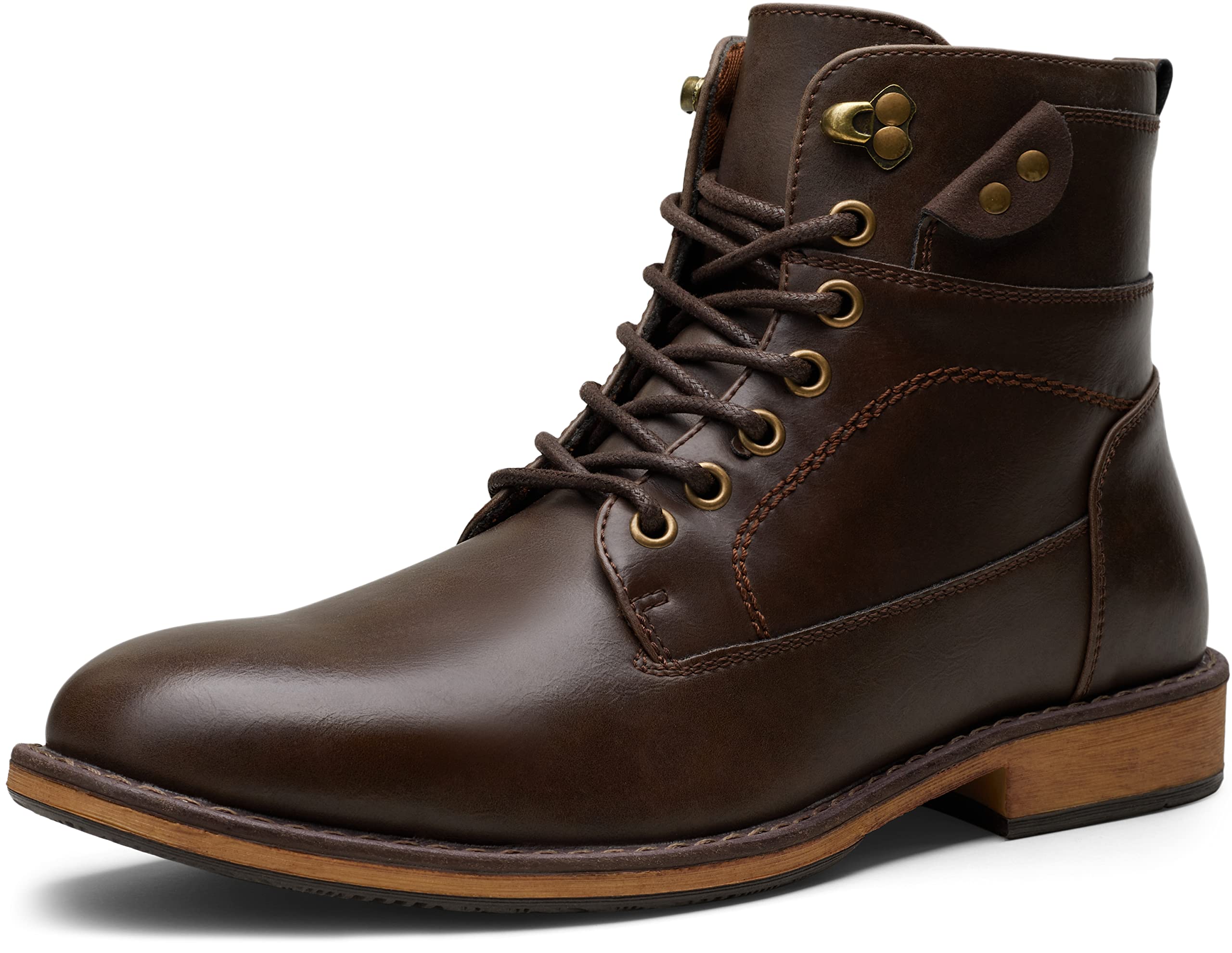 Vostey Men's Casual Motorcycle Combat Ankle Boots - Stylish Dress Boots for Riding, Work & Everyday Wear