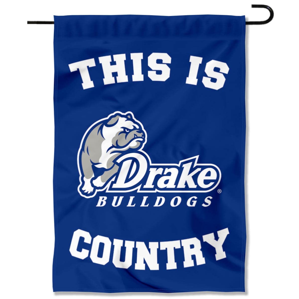 Drake Bulldogs Garden Flag - This is Bulldogs Country Double-Sided College Team Banner for Yard, Porch, and Tailgating Decor