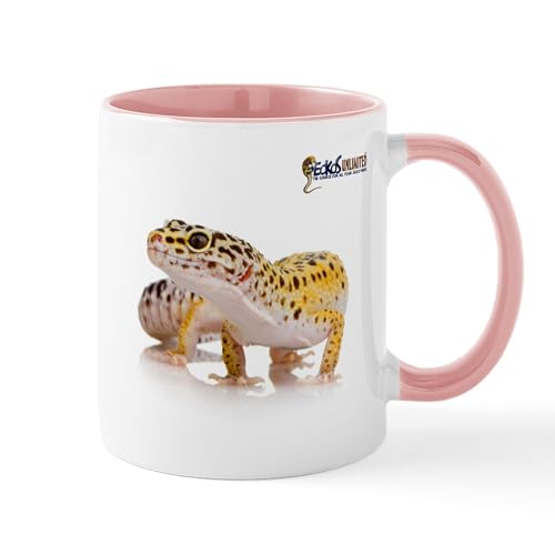 White/Pink Inside - Leopard Gecko & GU Logo Mug
